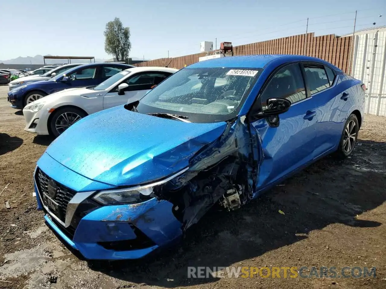 1 Photograph of a damaged car 3N1AB8CV8MY297442 NISSAN SENTRA 2021