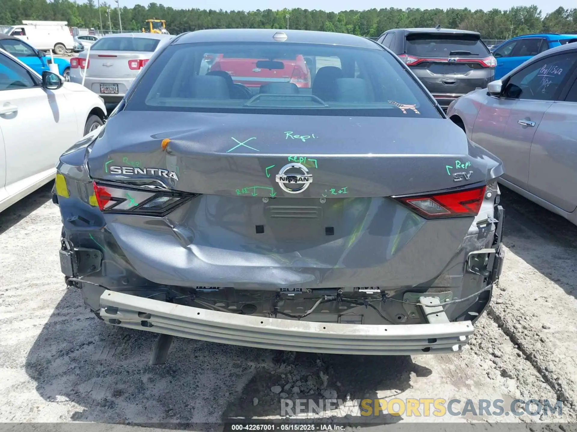 17 Photograph of a damaged car 3N1AB8CV8MY305166 NISSAN SENTRA 2021