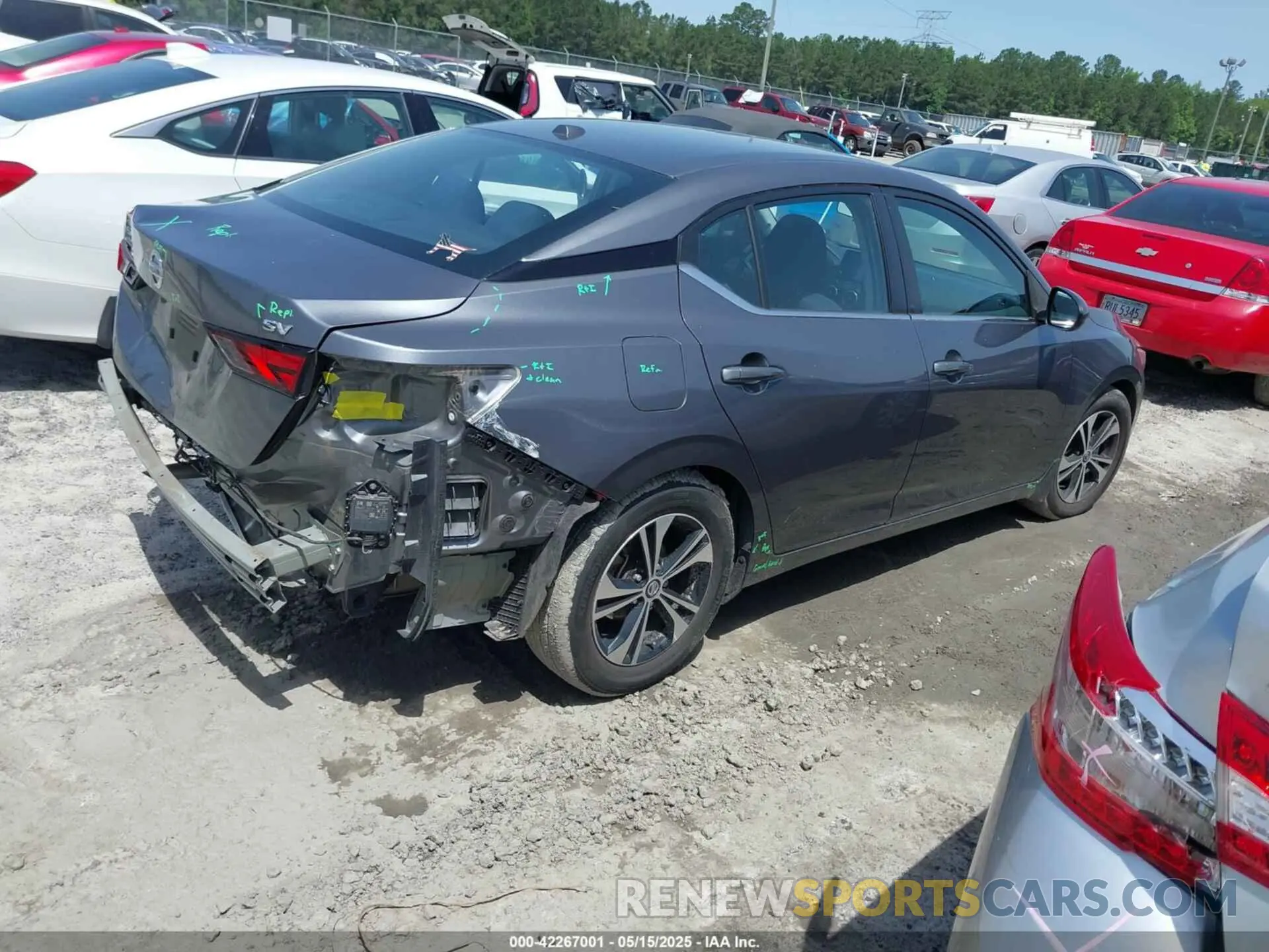 4 Photograph of a damaged car 3N1AB8CV8MY305166 NISSAN SENTRA 2021