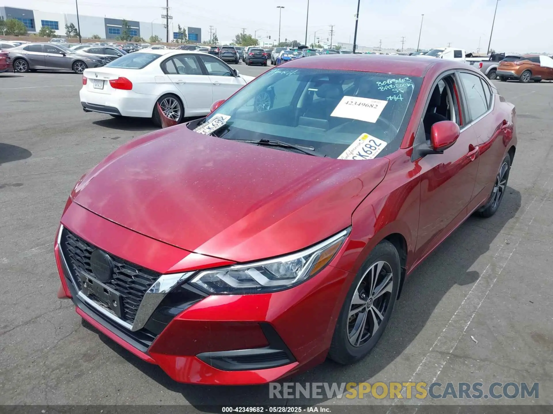 2 Photograph of a damaged car 3N1AB8CV8MY330794 NISSAN SENTRA 2021
