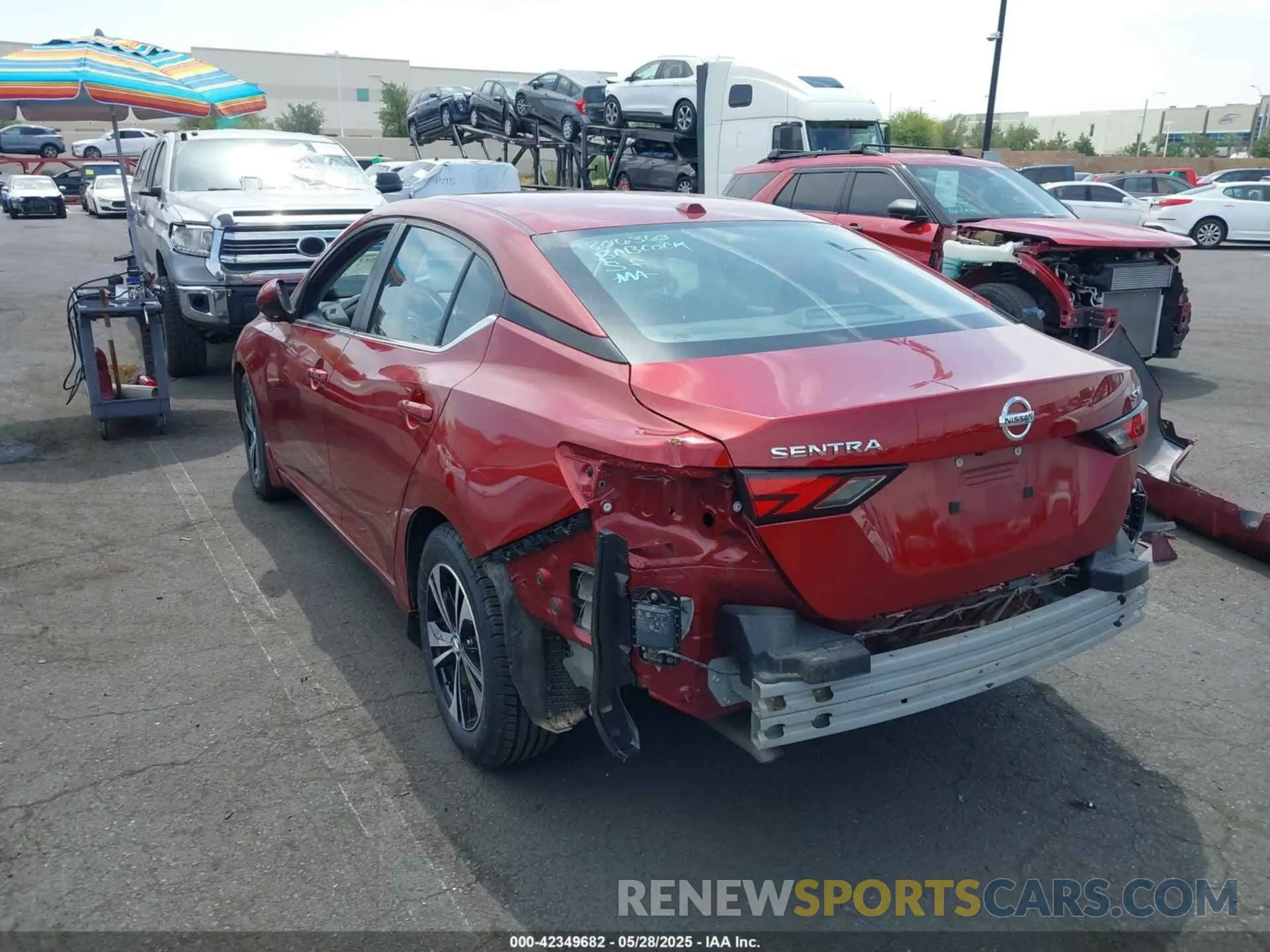 3 Photograph of a damaged car 3N1AB8CV8MY330794 NISSAN SENTRA 2021