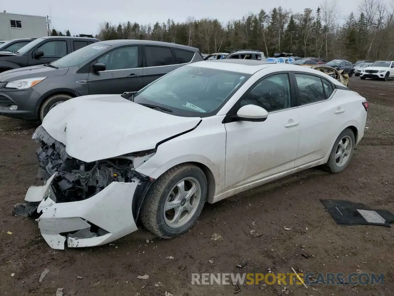 1 Photograph of a damaged car 3N1AB8CV9MY206355 NISSAN SENTRA 2021