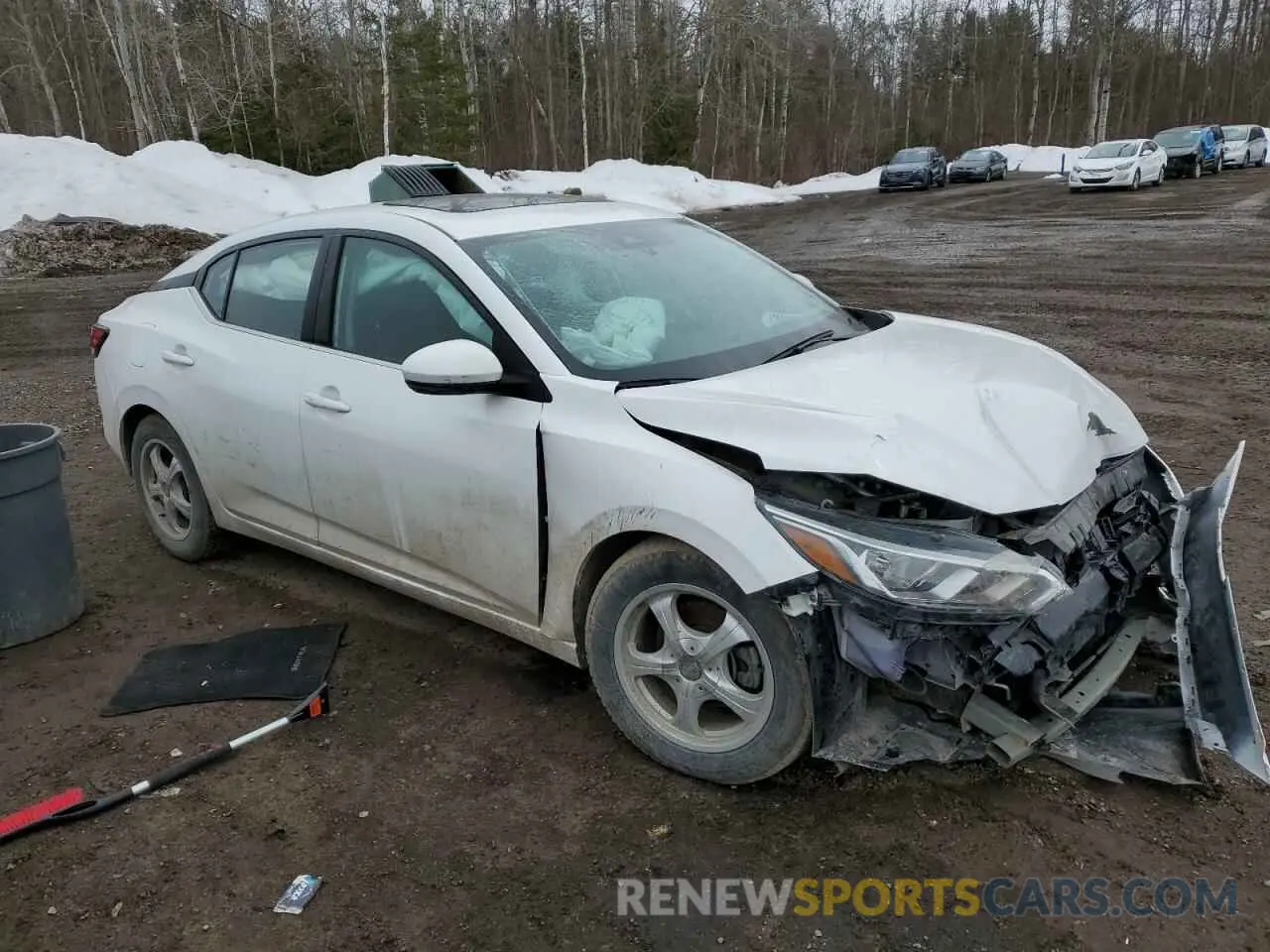 4 Photograph of a damaged car 3N1AB8CV9MY206355 NISSAN SENTRA 2021