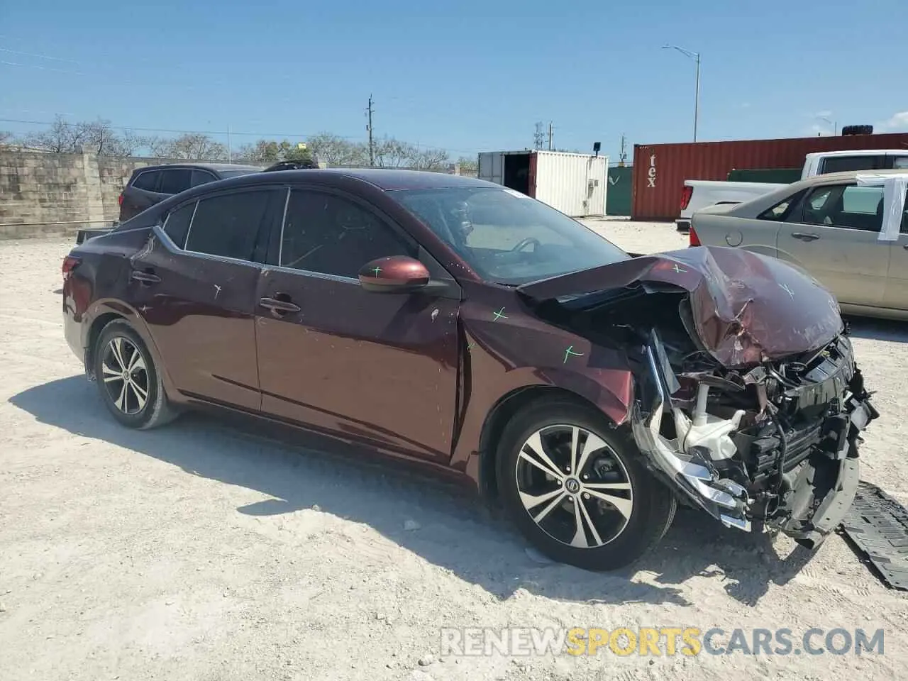 4 Фотография поврежденного автомобиля 3N1AB8CV9MY211278 NISSAN SENTRA 2021