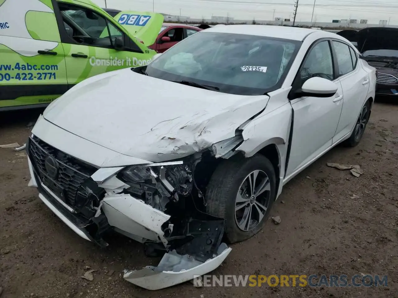 1 Photograph of a damaged car 3N1AB8CV9MY291407 NISSAN SENTRA 2021