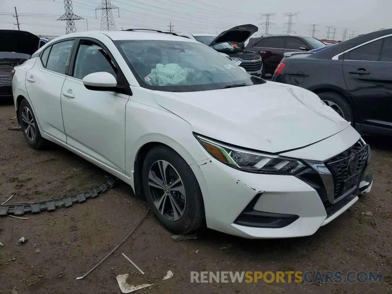 4 Photograph of a damaged car 3N1AB8CV9MY291407 NISSAN SENTRA 2021
