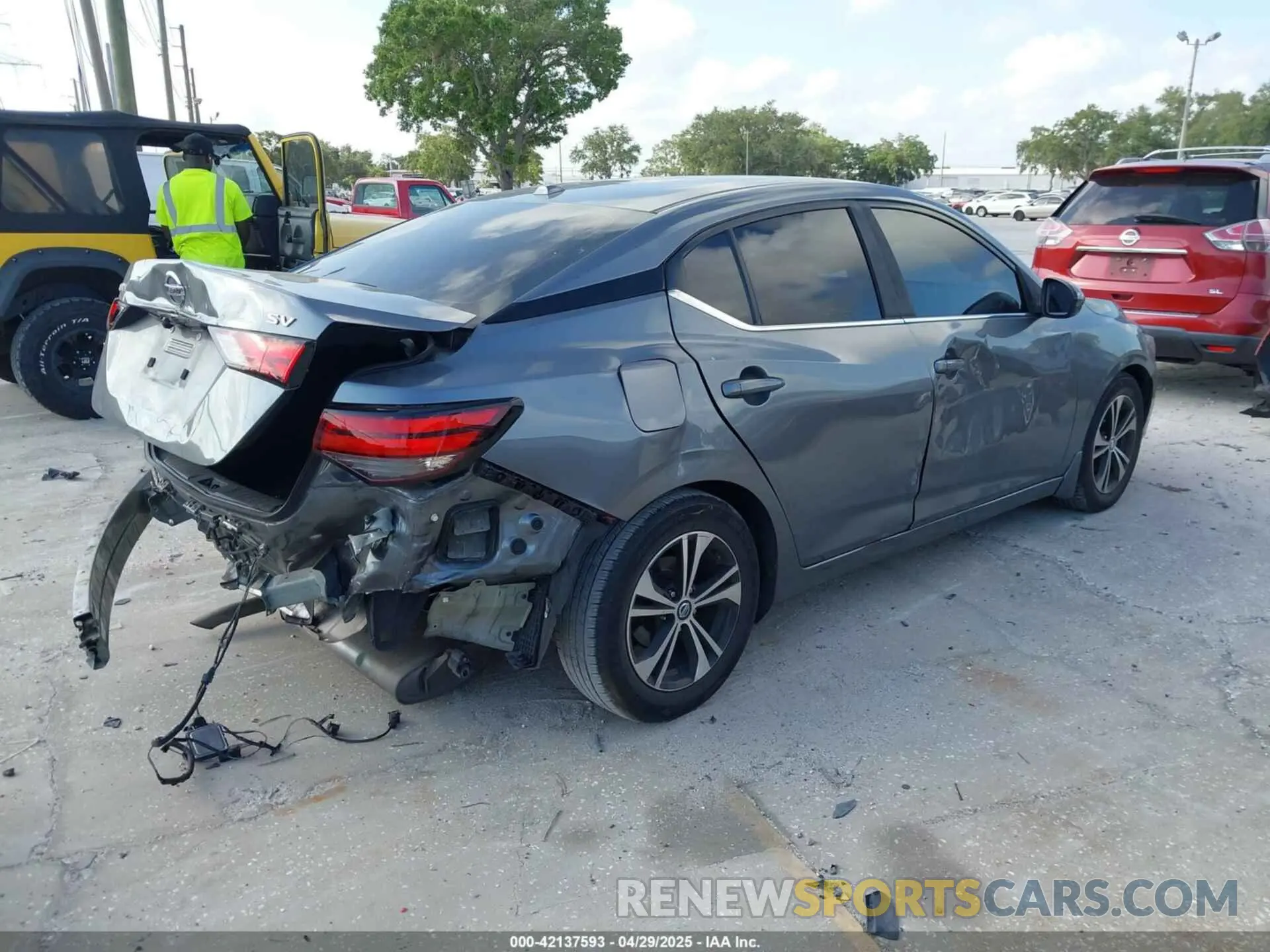 4 Photograph of a damaged car 3N1AB8CV9MY325426 NISSAN SENTRA 2021