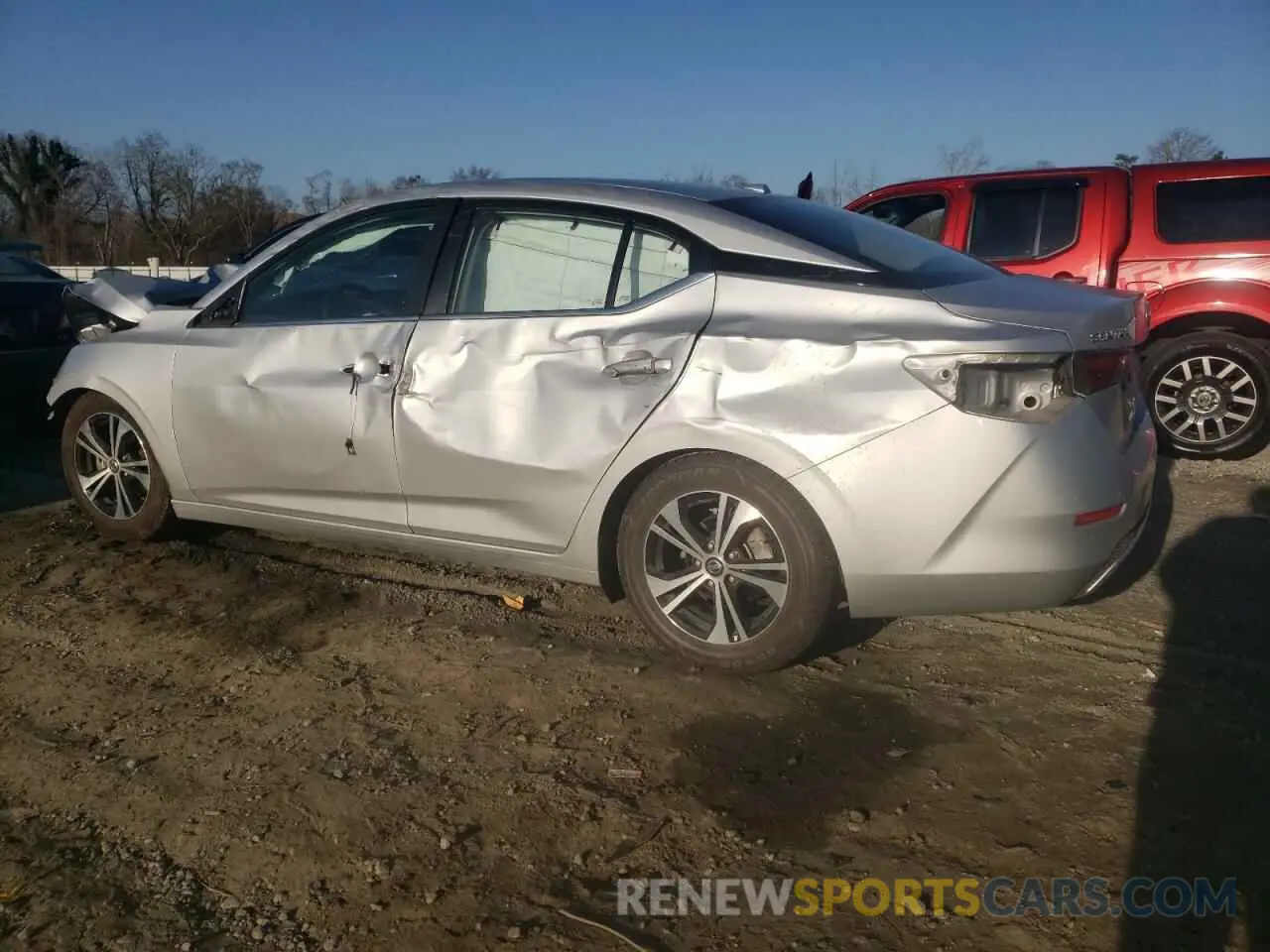 2 Photograph of a damaged car 3N1AB8CVXMY223259 NISSAN SENTRA 2021