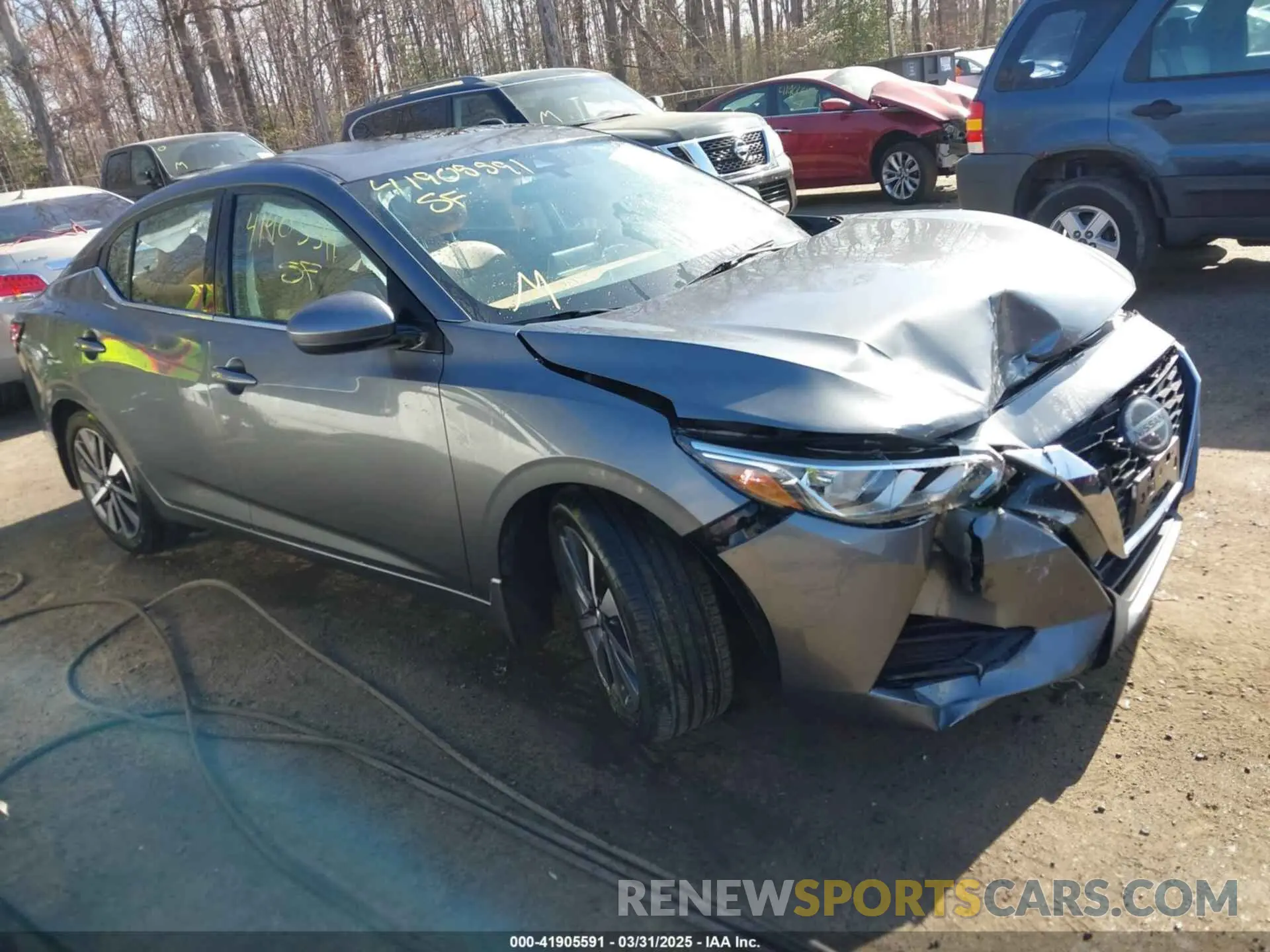 1 Photograph of a damaged car 3N1AB8CVXMY227442 NISSAN SENTRA 2021