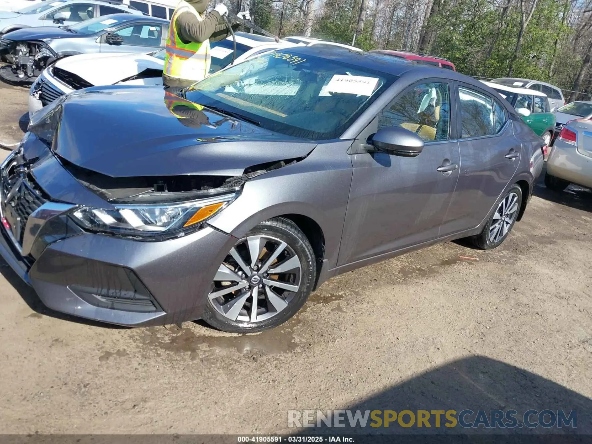 2 Photograph of a damaged car 3N1AB8CVXMY227442 NISSAN SENTRA 2021