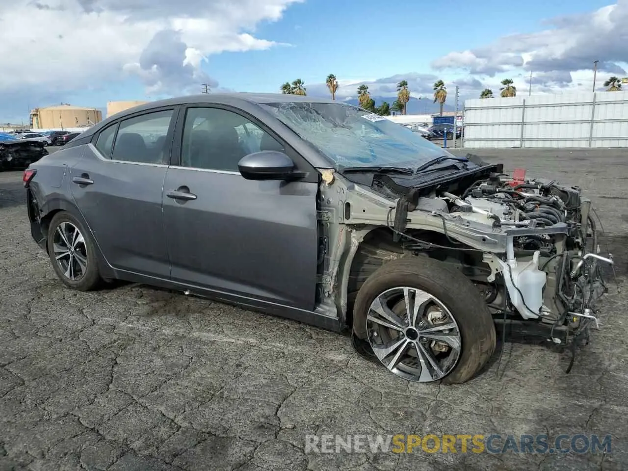 4 Photograph of a damaged car 3N1AB8CVXMY270730 NISSAN SENTRA 2021