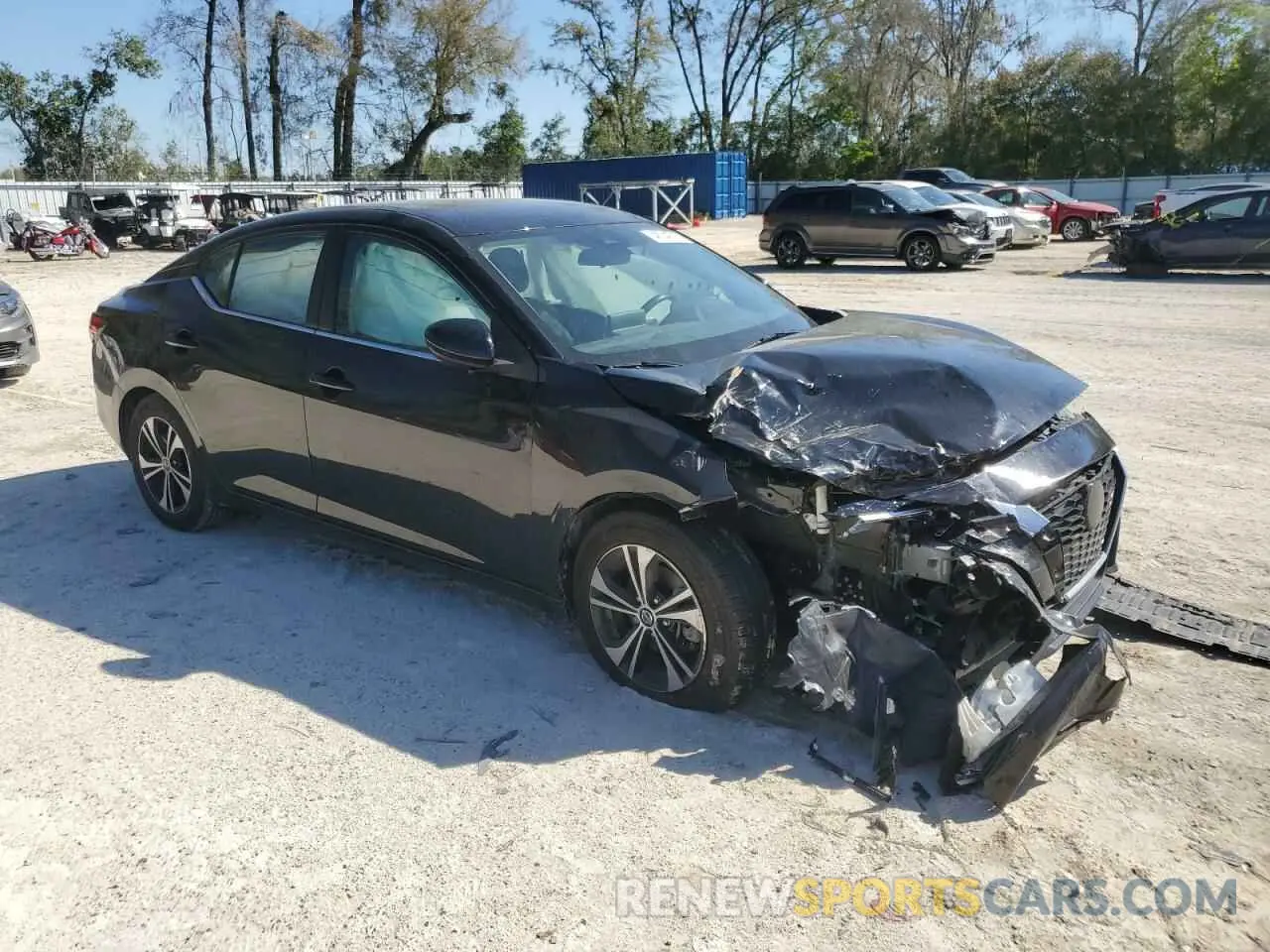 4 Photograph of a damaged car 3N1AB8CVXMY320896 NISSAN SENTRA 2021