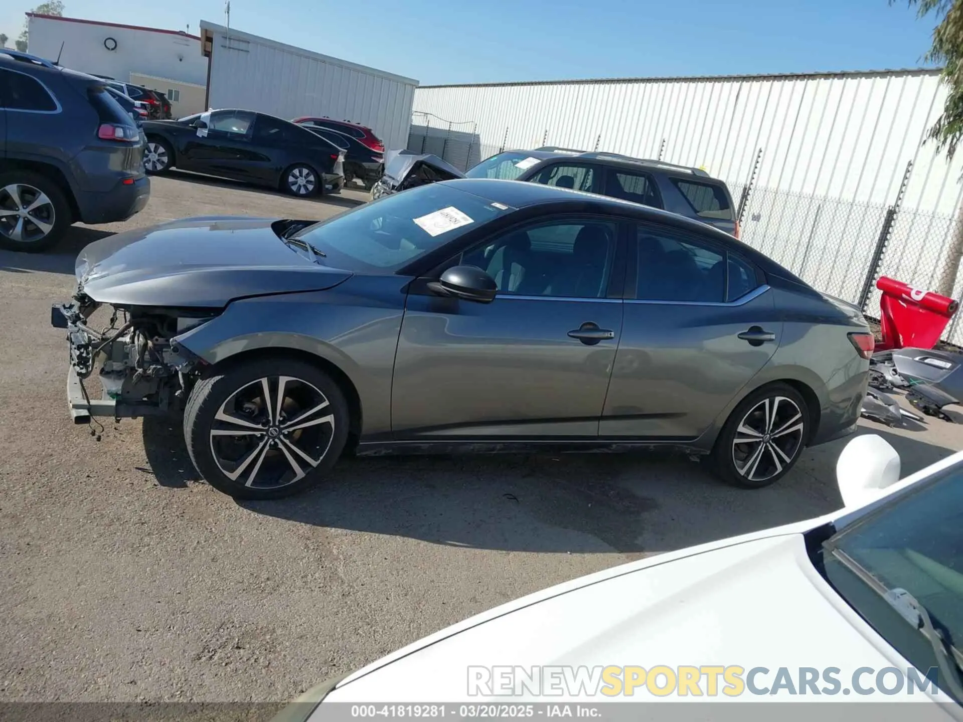 15 Photograph of a damaged car 3N1AB8DV0MY290032 NISSAN SENTRA 2021