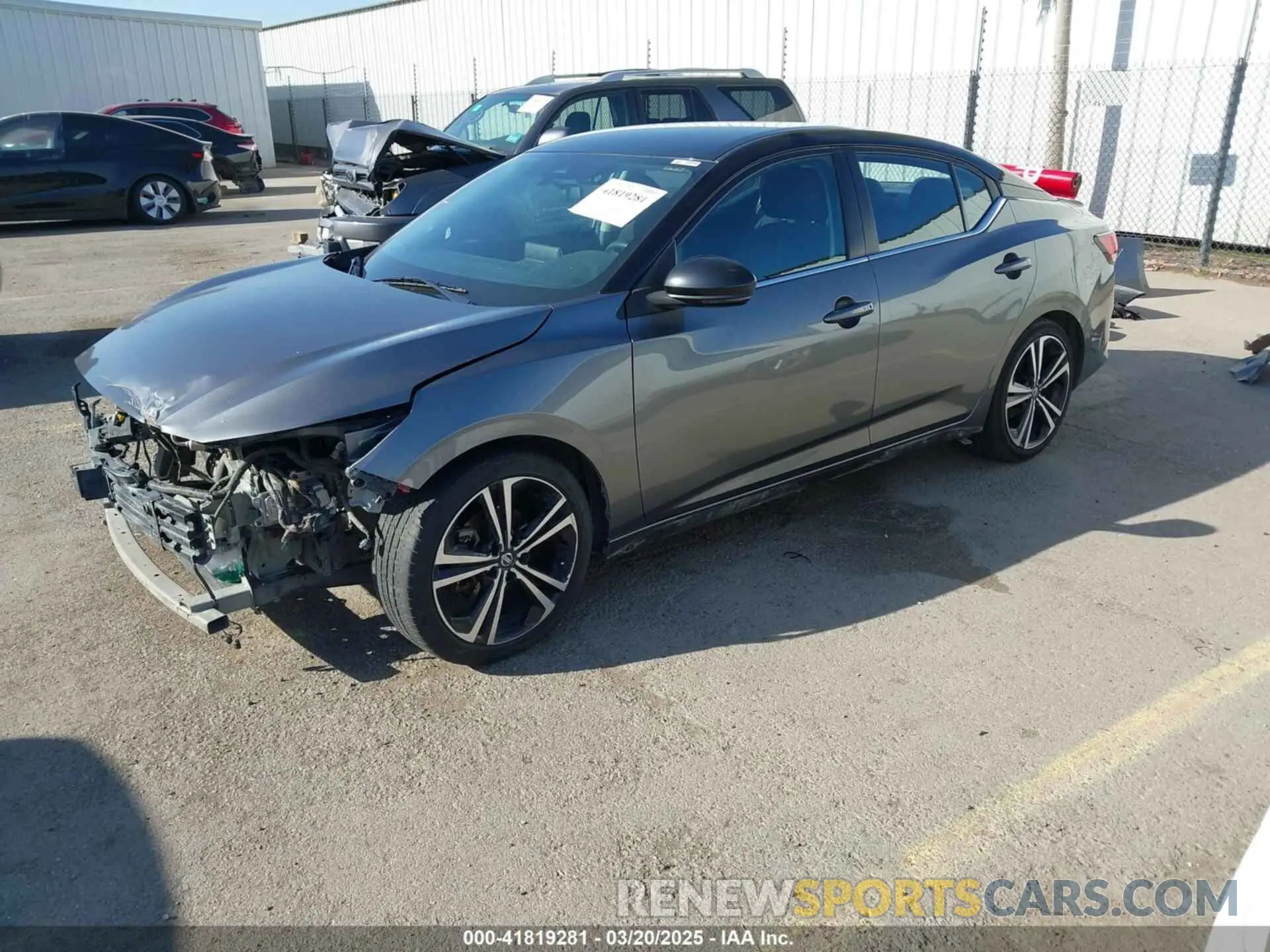 2 Photograph of a damaged car 3N1AB8DV0MY290032 NISSAN SENTRA 2021