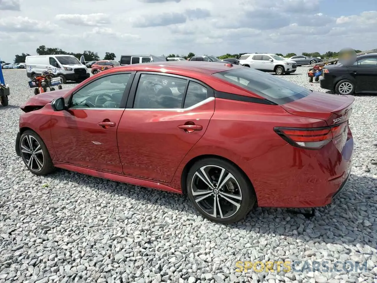 2 Photograph of a damaged car 3N1AB8DV0MY291665 NISSAN SENTRA 2021
