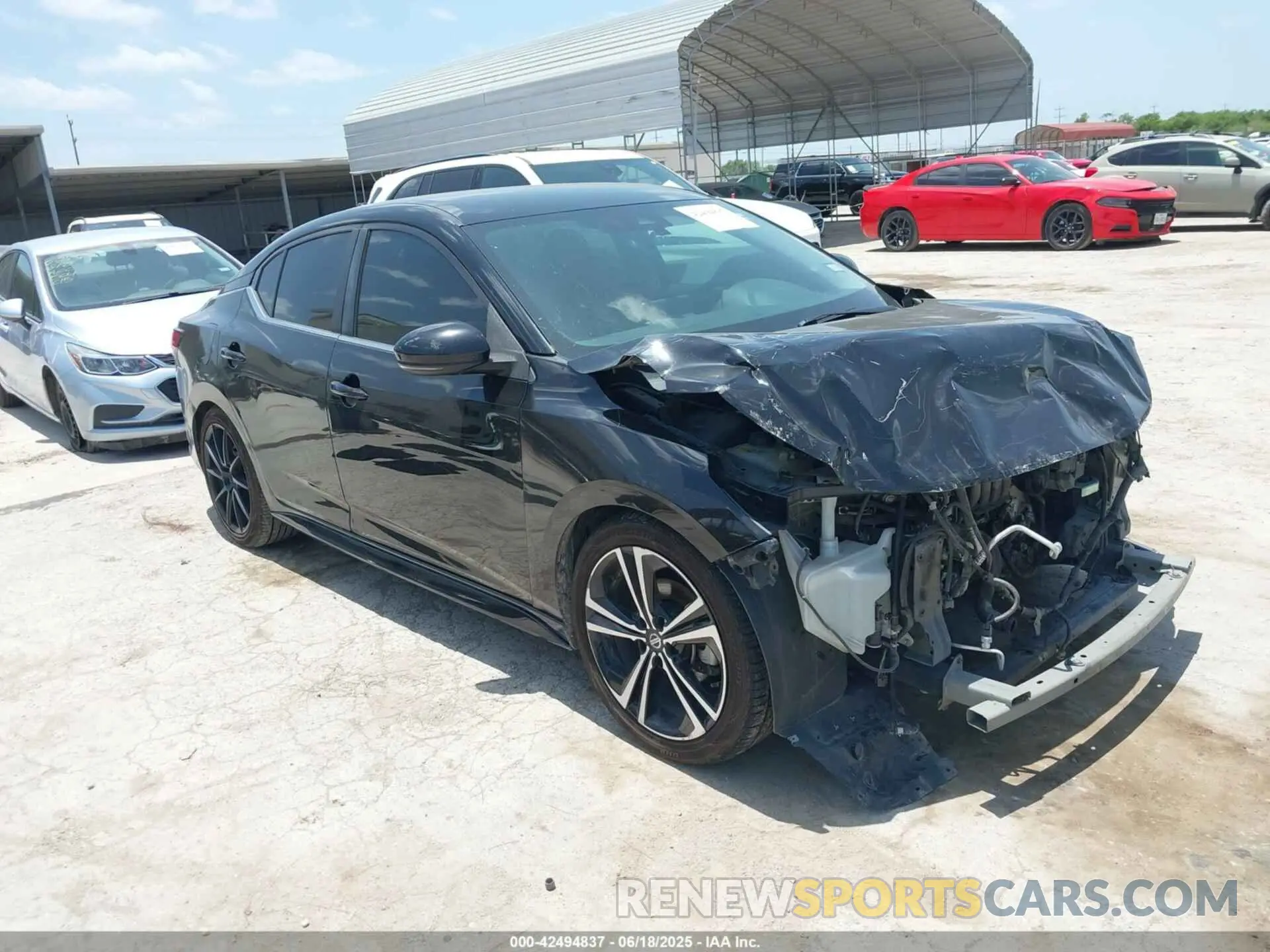 1 Photograph of a damaged car 3N1AB8DV1MY223178 NISSAN SENTRA 2021