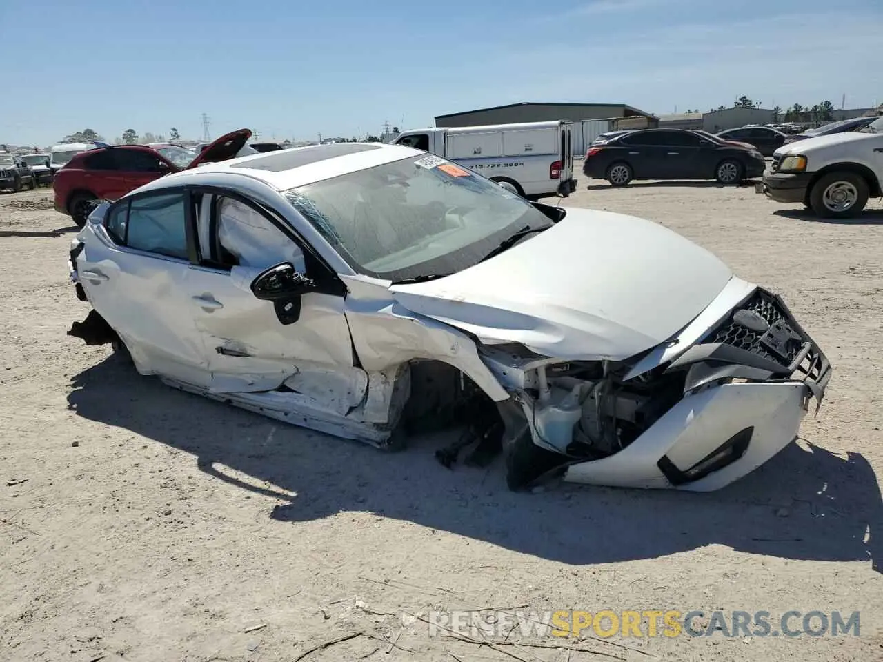 4 Photograph of a damaged car 3N1AB8DV1MY308988 NISSAN SENTRA 2021