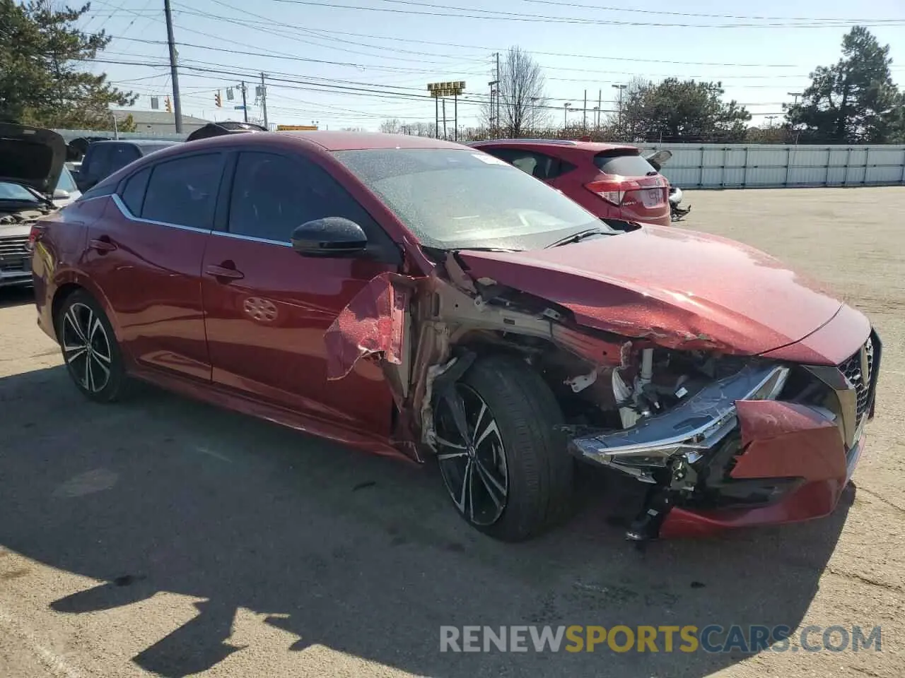 4 Фотография поврежденного автомобиля 3N1AB8DV2MY307316 NISSAN SENTRA 2021