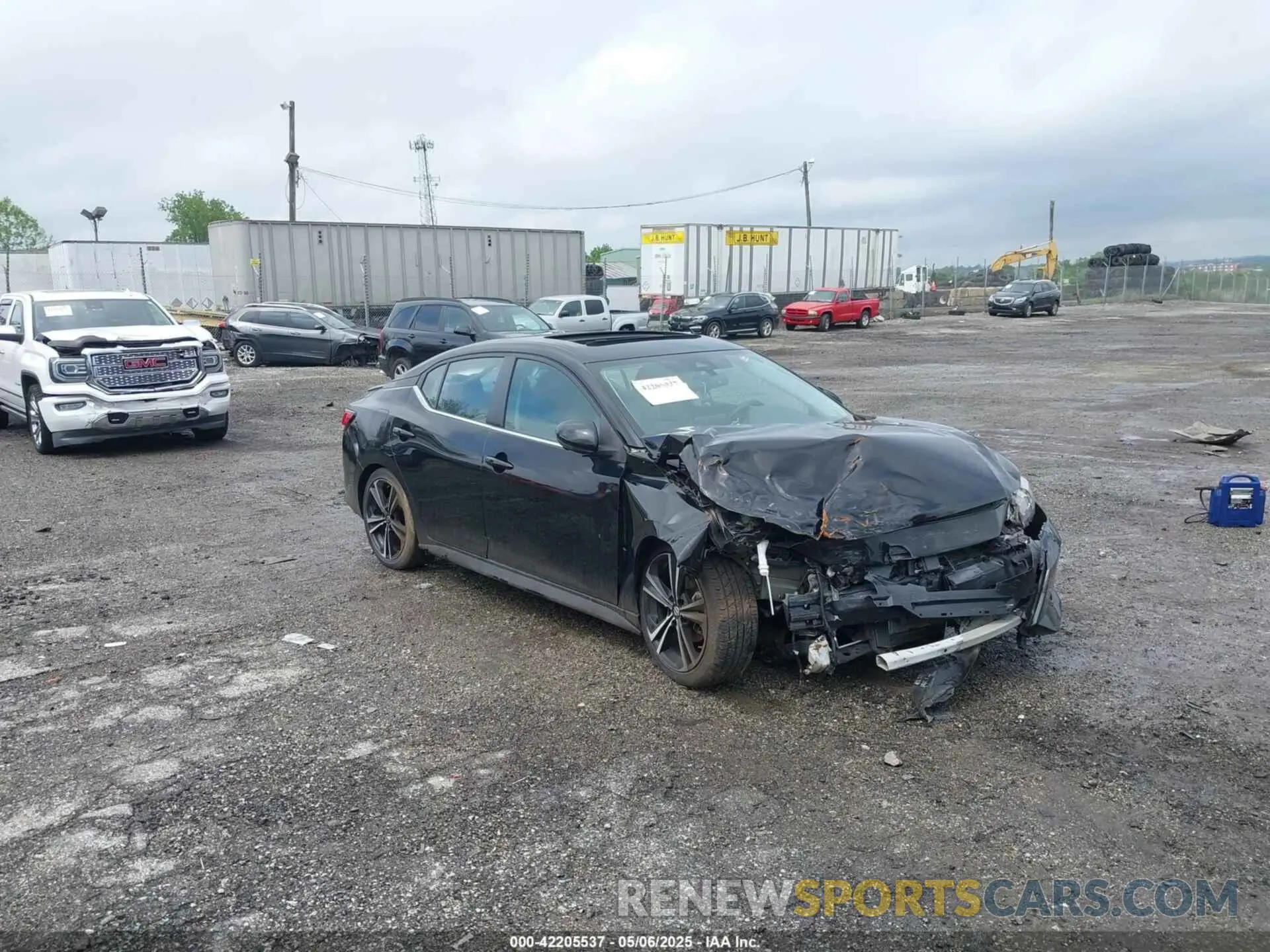 1 Photograph of a damaged car 3N1AB8DV2MY321071 NISSAN SENTRA 2021