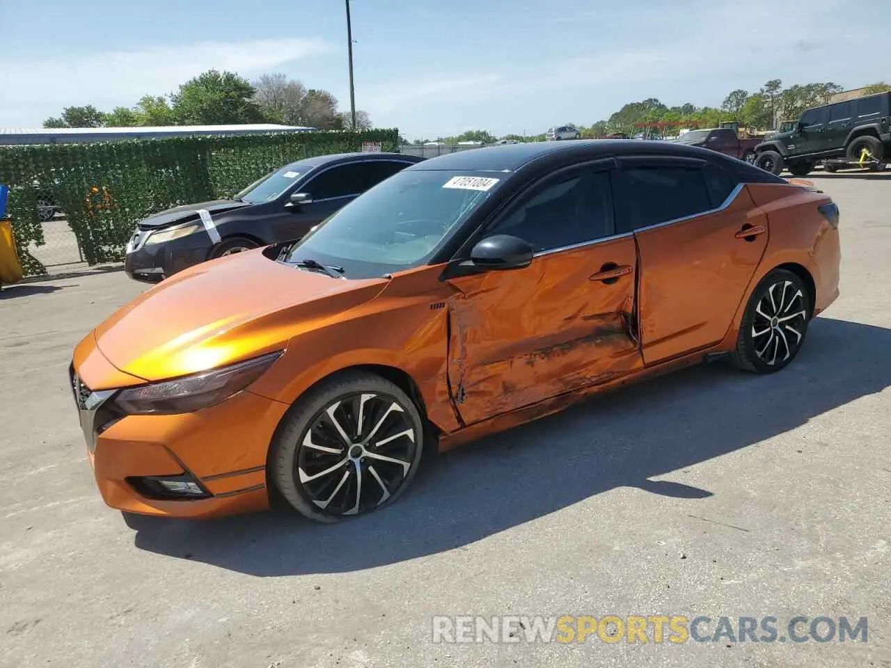 1 Photograph of a damaged car 3N1AB8DV4MY263030 NISSAN SENTRA 2021