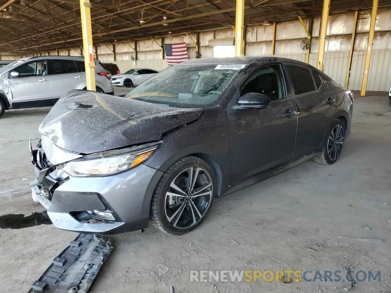 1 Photograph of a damaged car 3N1AB8DV5MY308945 NISSAN SENTRA 2021