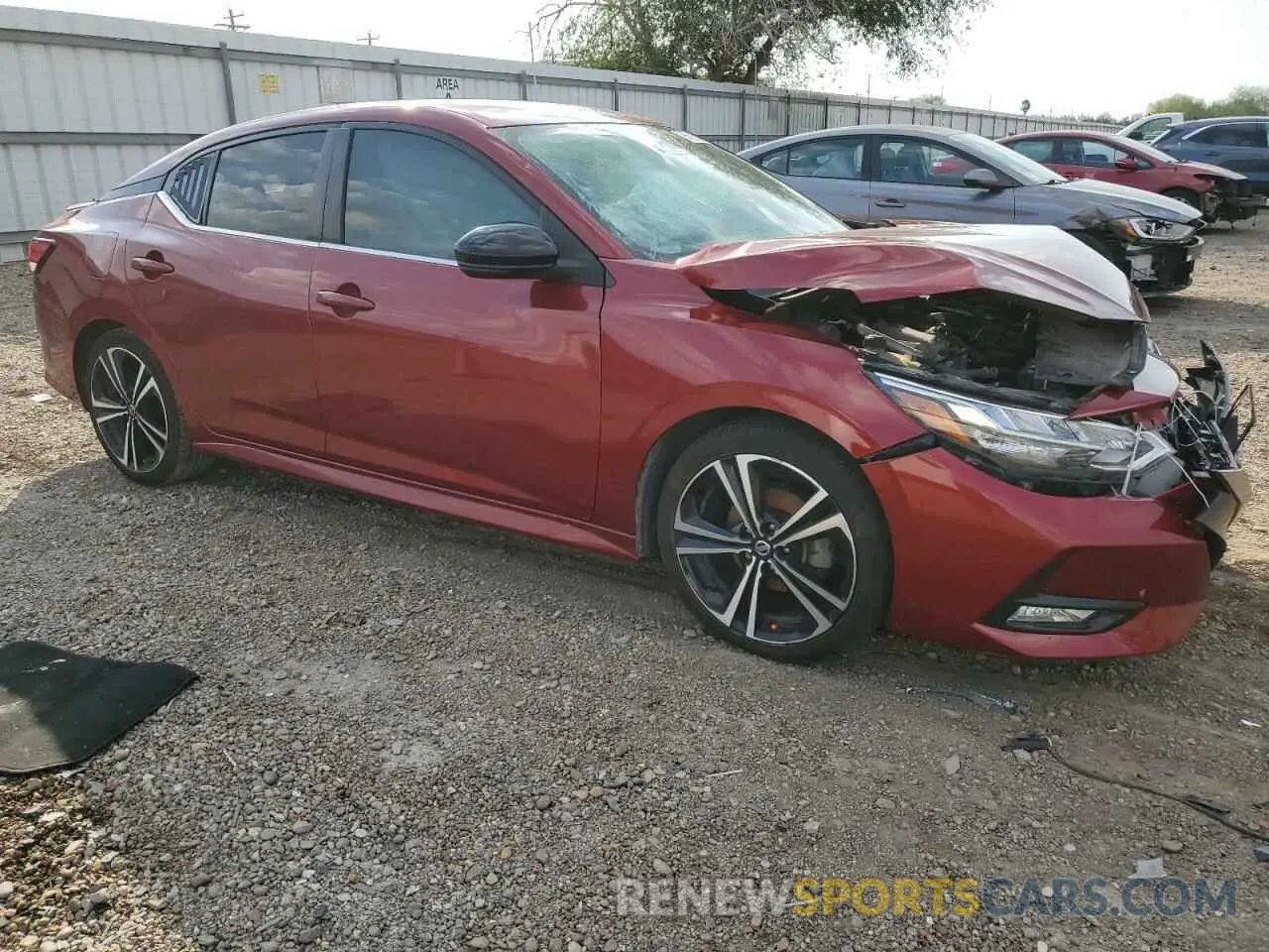 4 Photograph of a damaged car 3N1AB8DV8MY273589 NISSAN SENTRA 2021