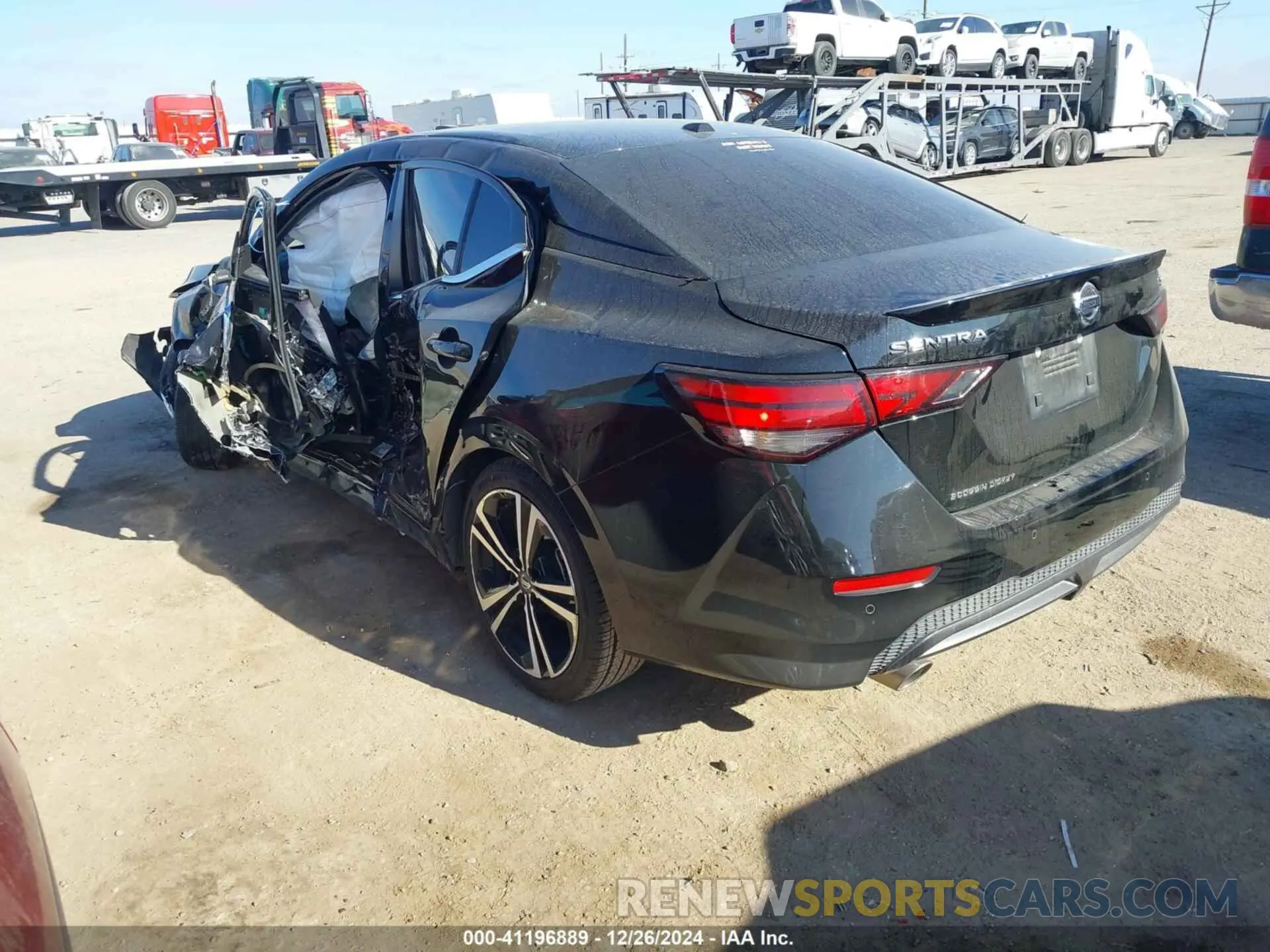 3 Photograph of a damaged car 3N1AB8DV9MY279093 NISSAN SENTRA 2021