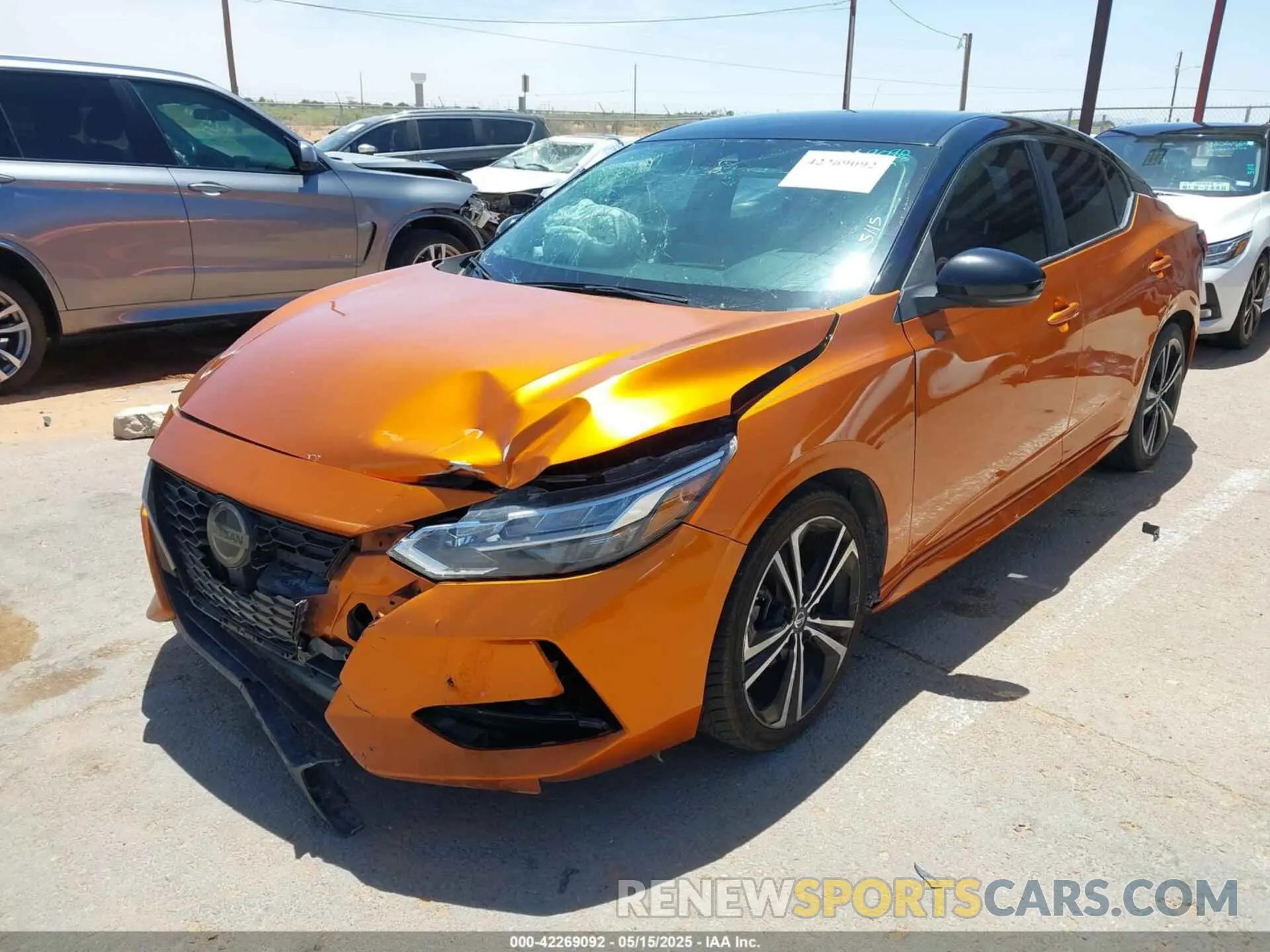 2 Photograph of a damaged car 3N1AB8DVXMY266451 NISSAN SENTRA 2021