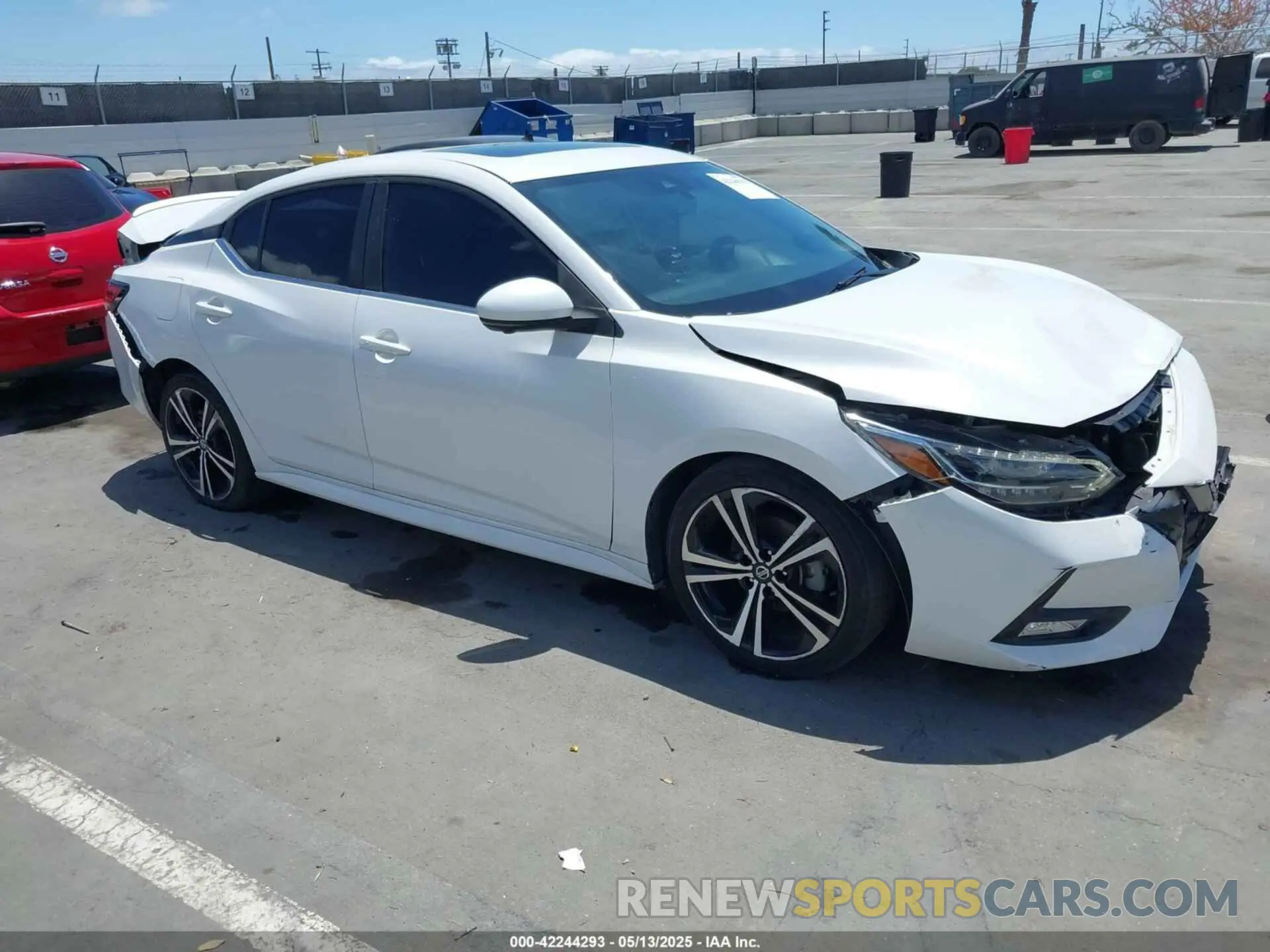 1 Photograph of a damaged car 3N1AB8DVXMY291897 NISSAN SENTRA 2021