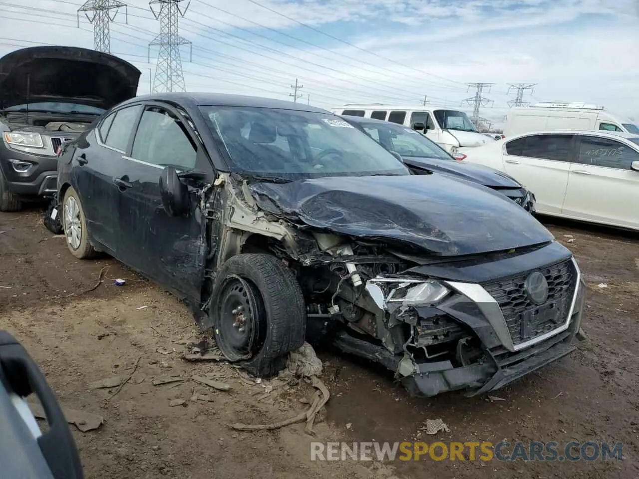 4 Фотография поврежденного автомобиля 3N1AB8BV0NY210359 NISSAN SENTRA 2022