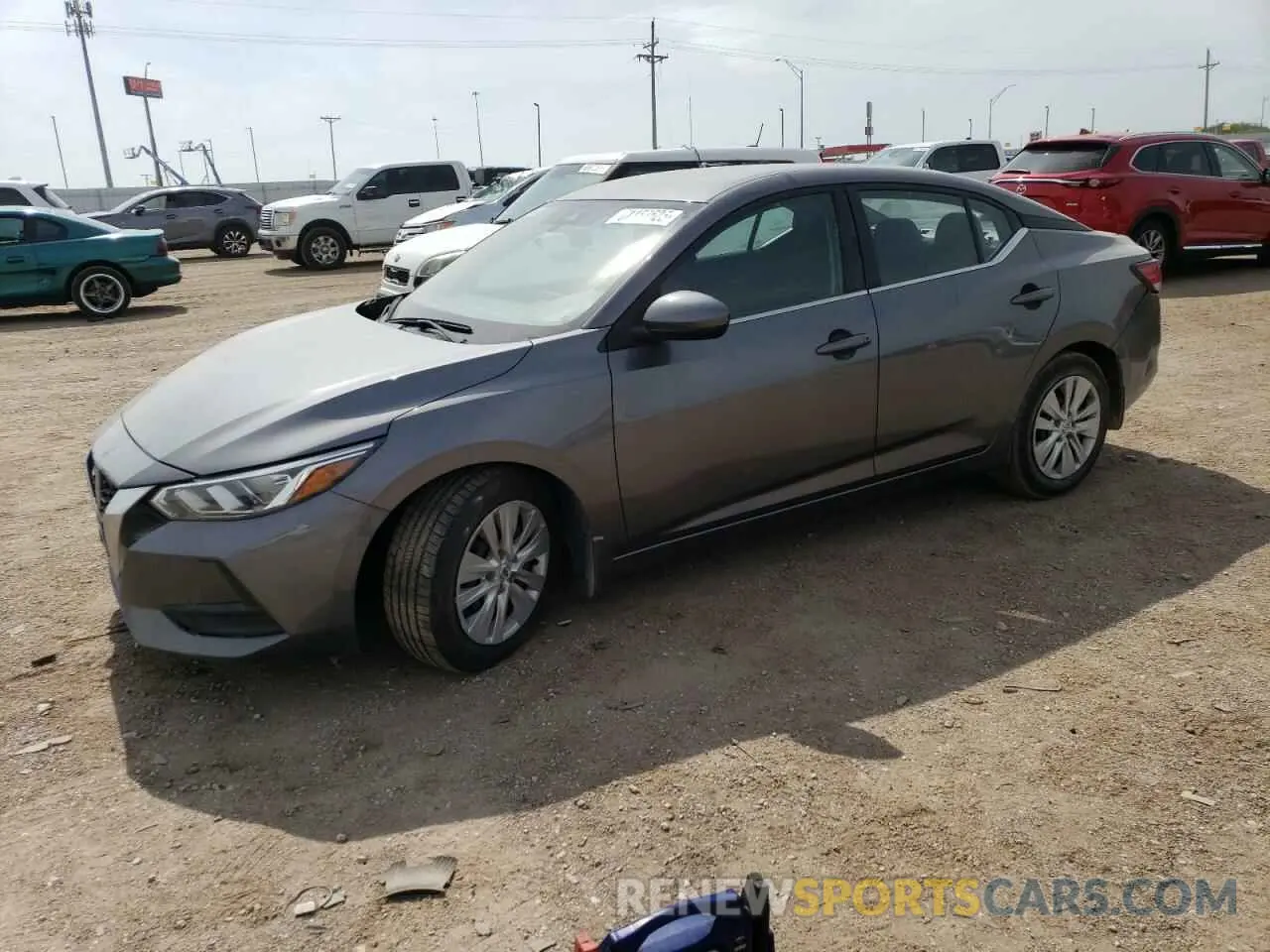 1 Photograph of a damaged car 3N1AB8BV0NY231082 NISSAN SENTRA 2022