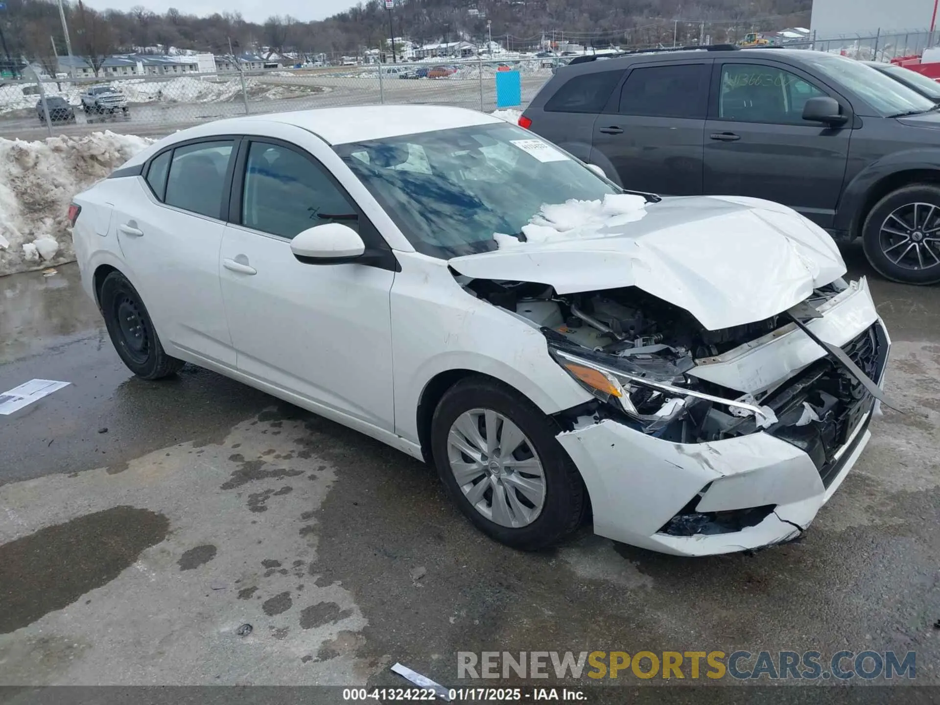 1 Photograph of a damaged car 3N1AB8BV0NY252854 NISSAN SENTRA 2022
