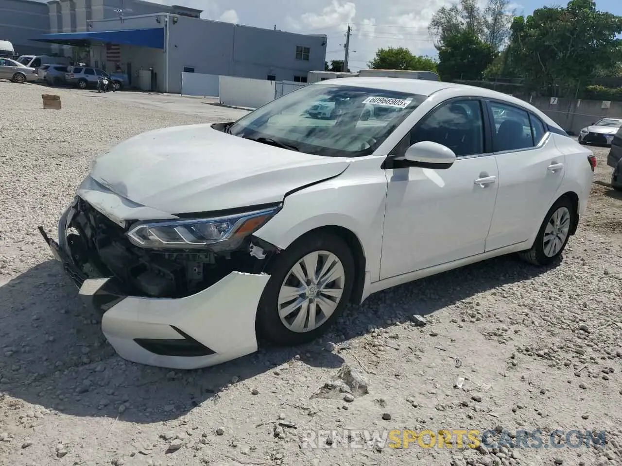 1 Photograph of a damaged car 3N1AB8BV1NY241250 NISSAN SENTRA 2022