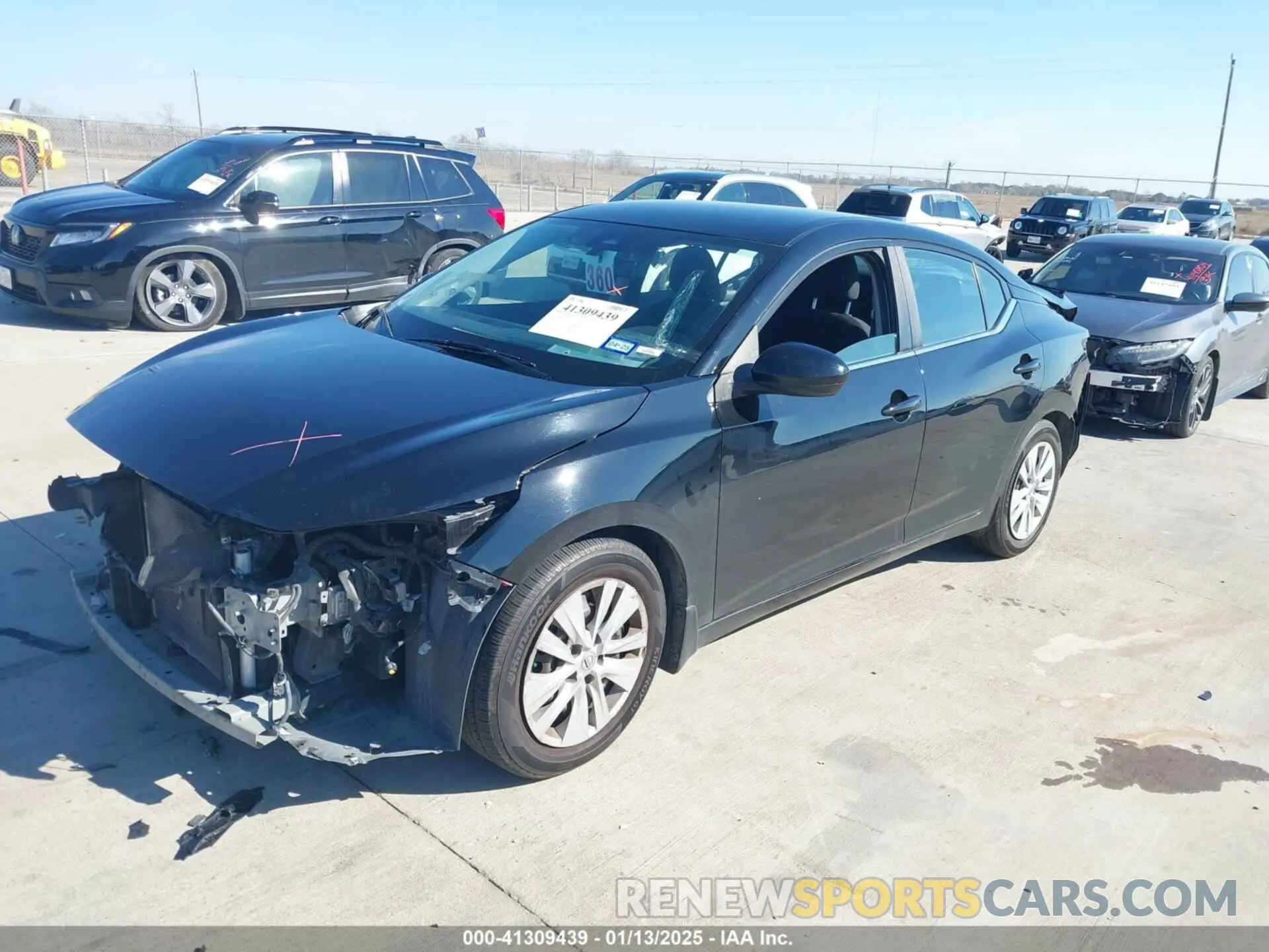 2 Photograph of a damaged car 3N1AB8BV3NY259149 NISSAN SENTRA 2022