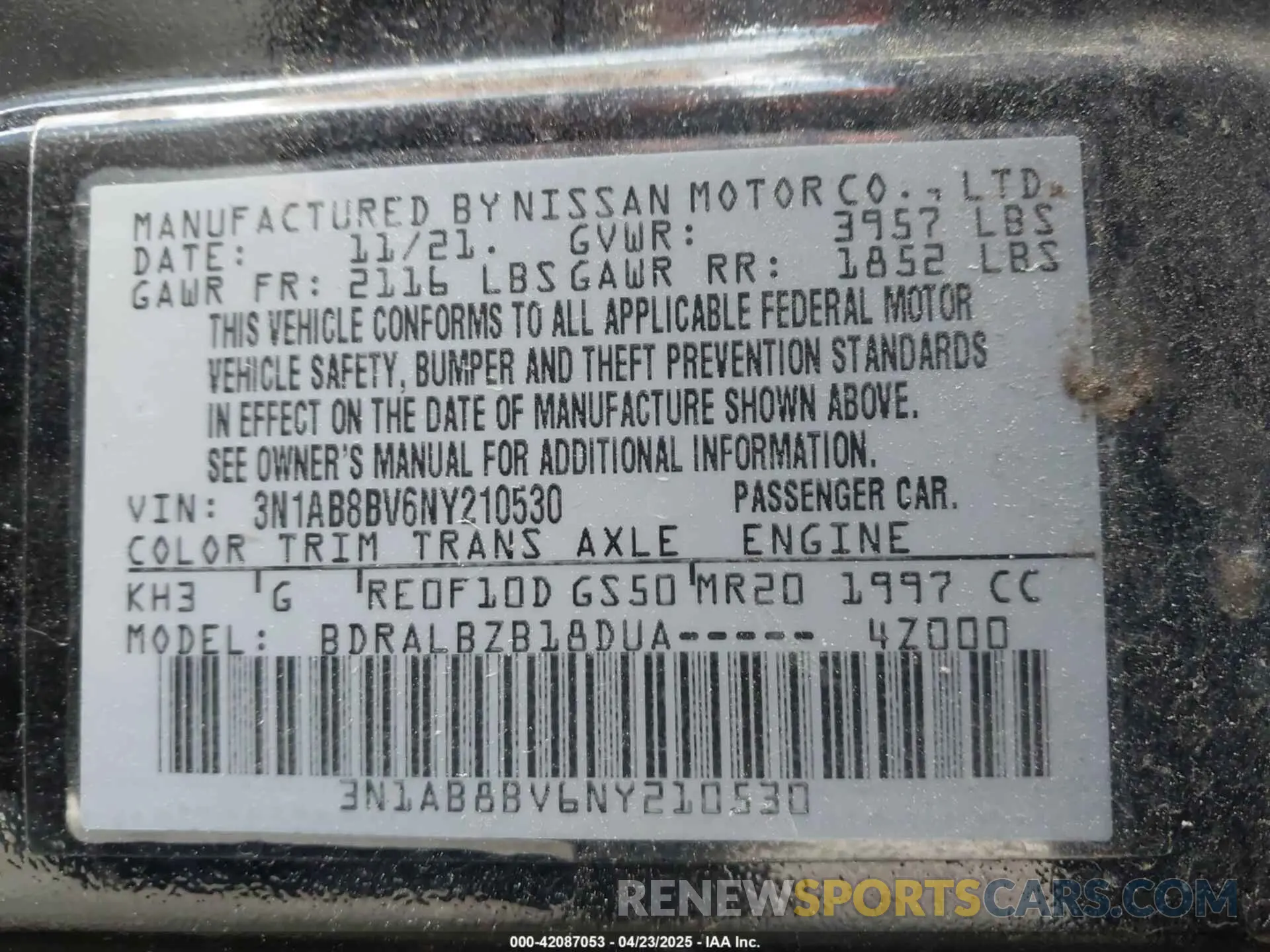 9 Фотография поврежденного автомобиля 3N1AB8BV6NY210530 NISSAN SENTRA 2022
