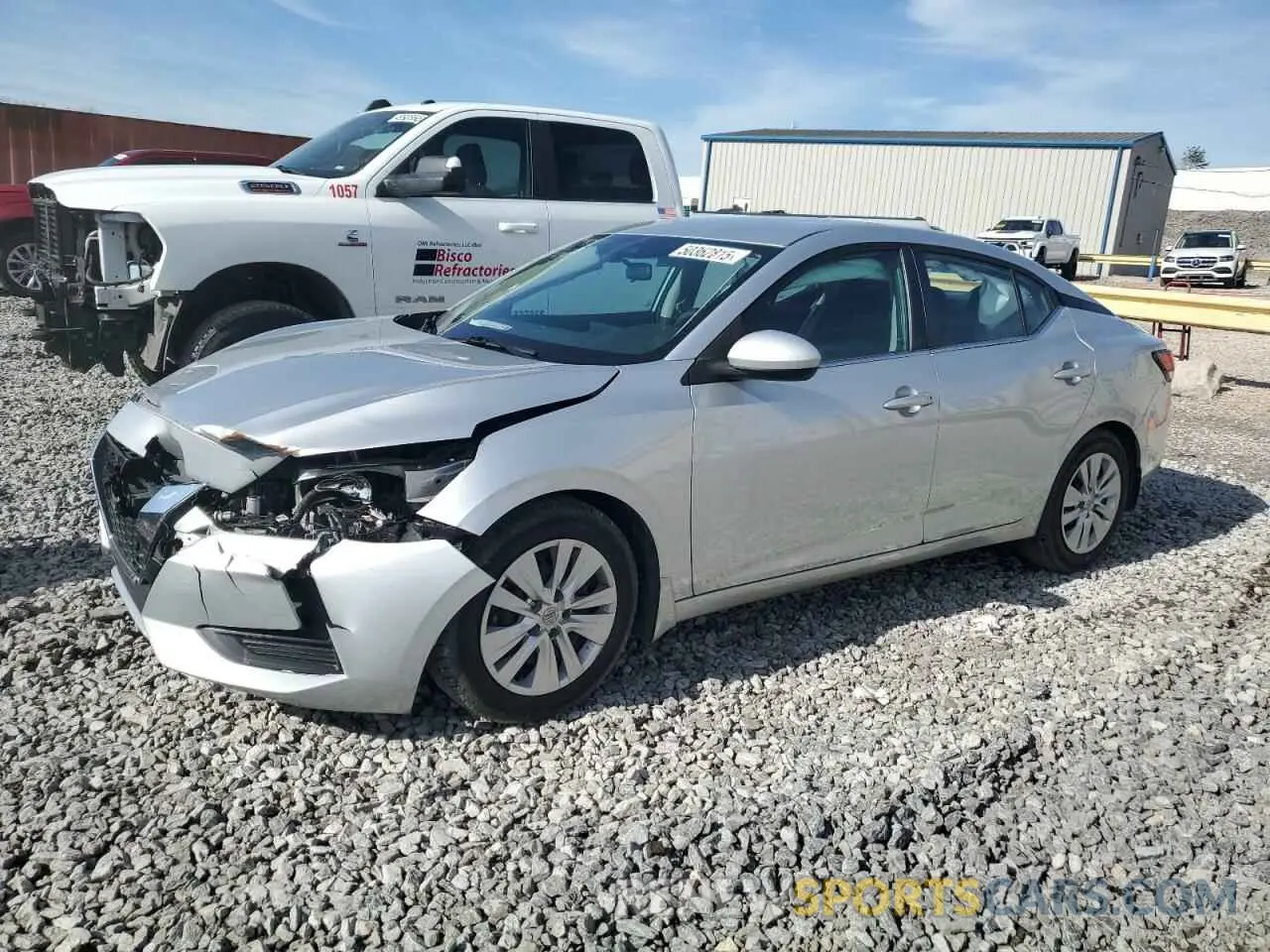 1 Photograph of a damaged car 3N1AB8BV6NY235475 NISSAN SENTRA 2022
