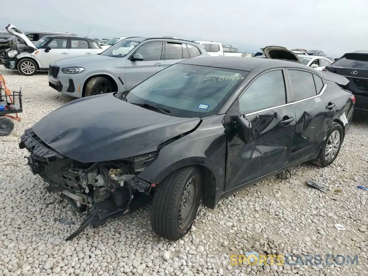 1 Photograph of a damaged car 3N1AB8BV8NY237258 NISSAN SENTRA 2022