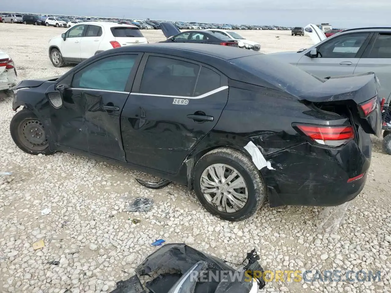 2 Photograph of a damaged car 3N1AB8BV8NY237258 NISSAN SENTRA 2022