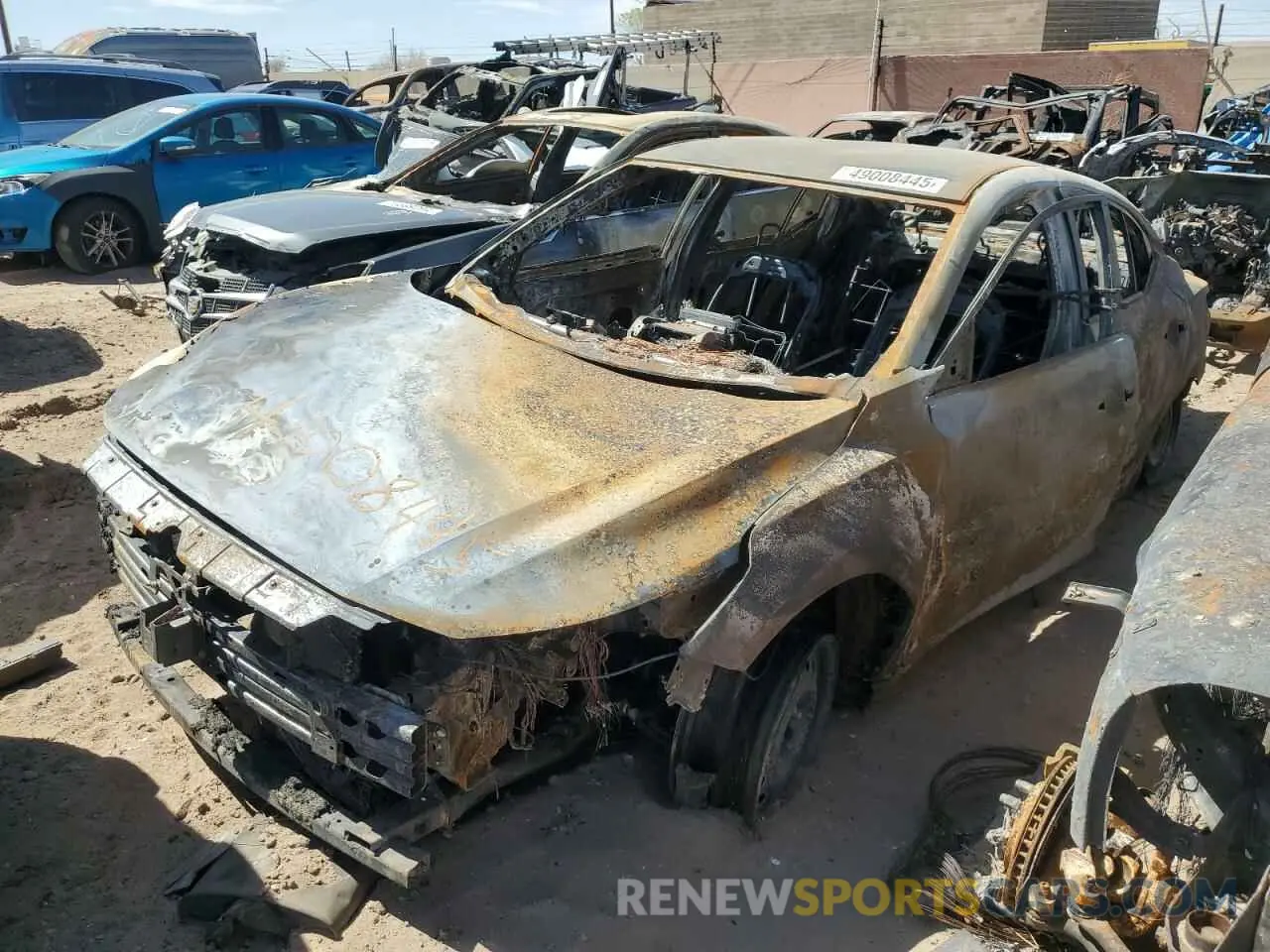 1 Photograph of a damaged car 3N1AB8BV9NY307690 NISSAN SENTRA 2022