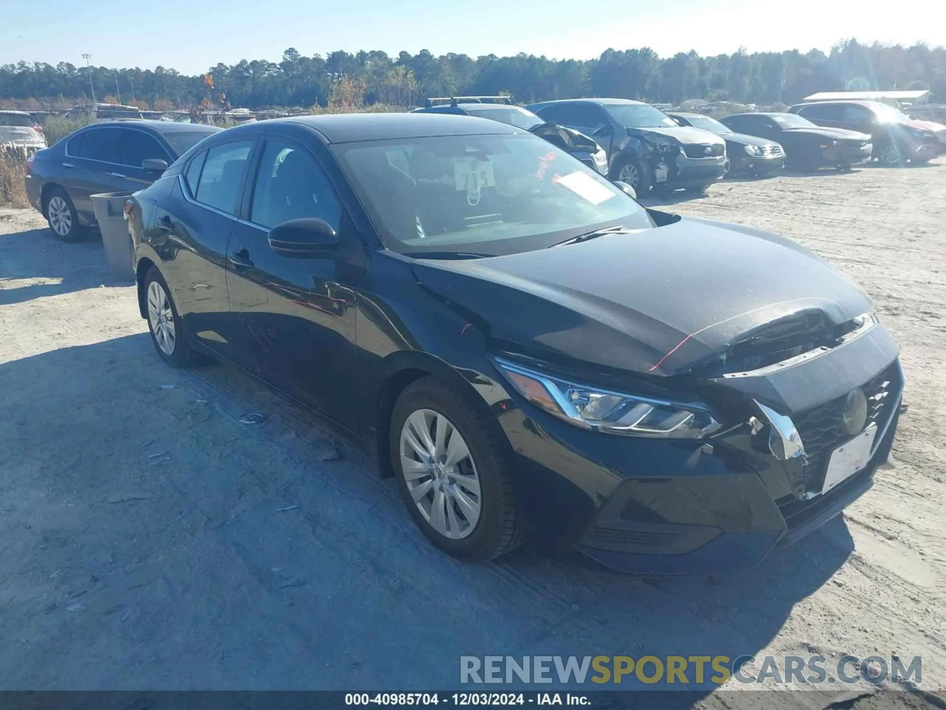 1 Photograph of a damaged car 3N1AB8BVXNY259603 NISSAN SENTRA 2022