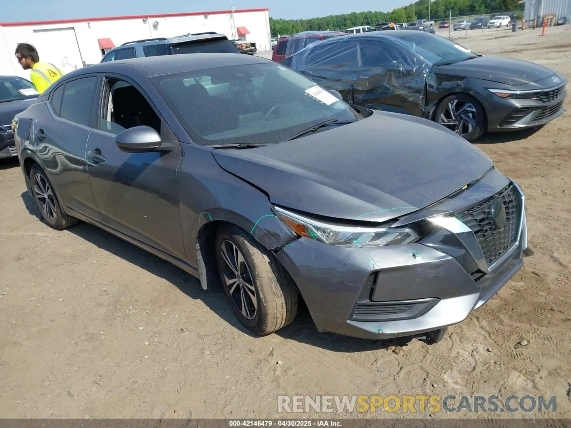 1 Photograph of a damaged car 3N1AB8CV0NY203295 NISSAN SENTRA 2022