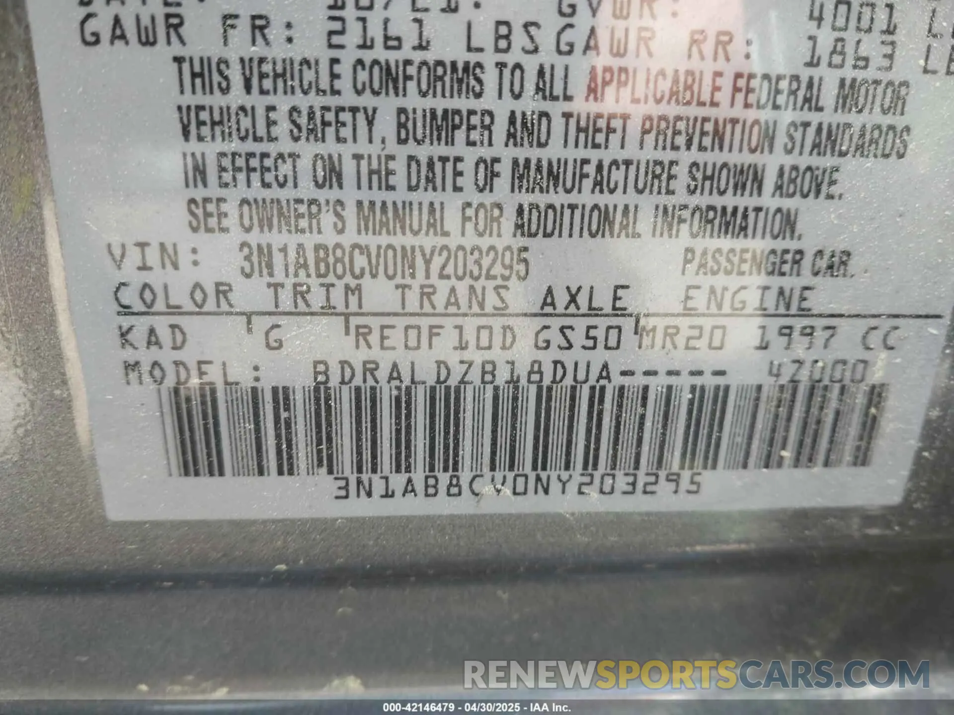 9 Photograph of a damaged car 3N1AB8CV0NY203295 NISSAN SENTRA 2022
