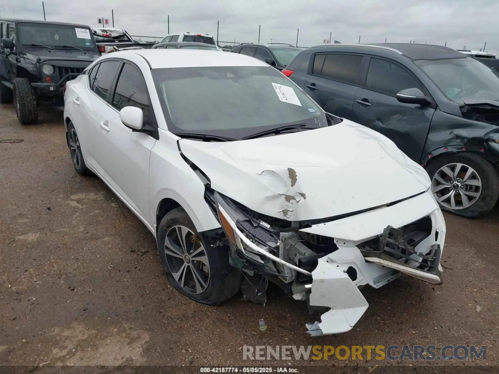 1 Photograph of a damaged car 3N1AB8CV0NY233123 NISSAN SENTRA 2022