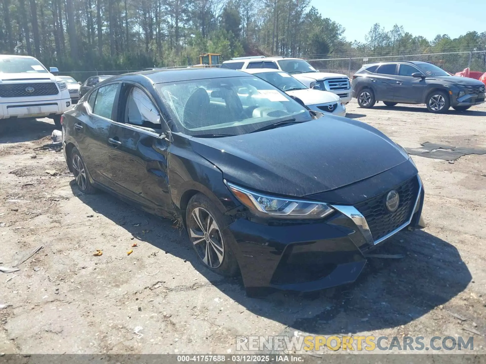 1 Photograph of a damaged car 3N1AB8CV0NY258331 NISSAN SENTRA 2022