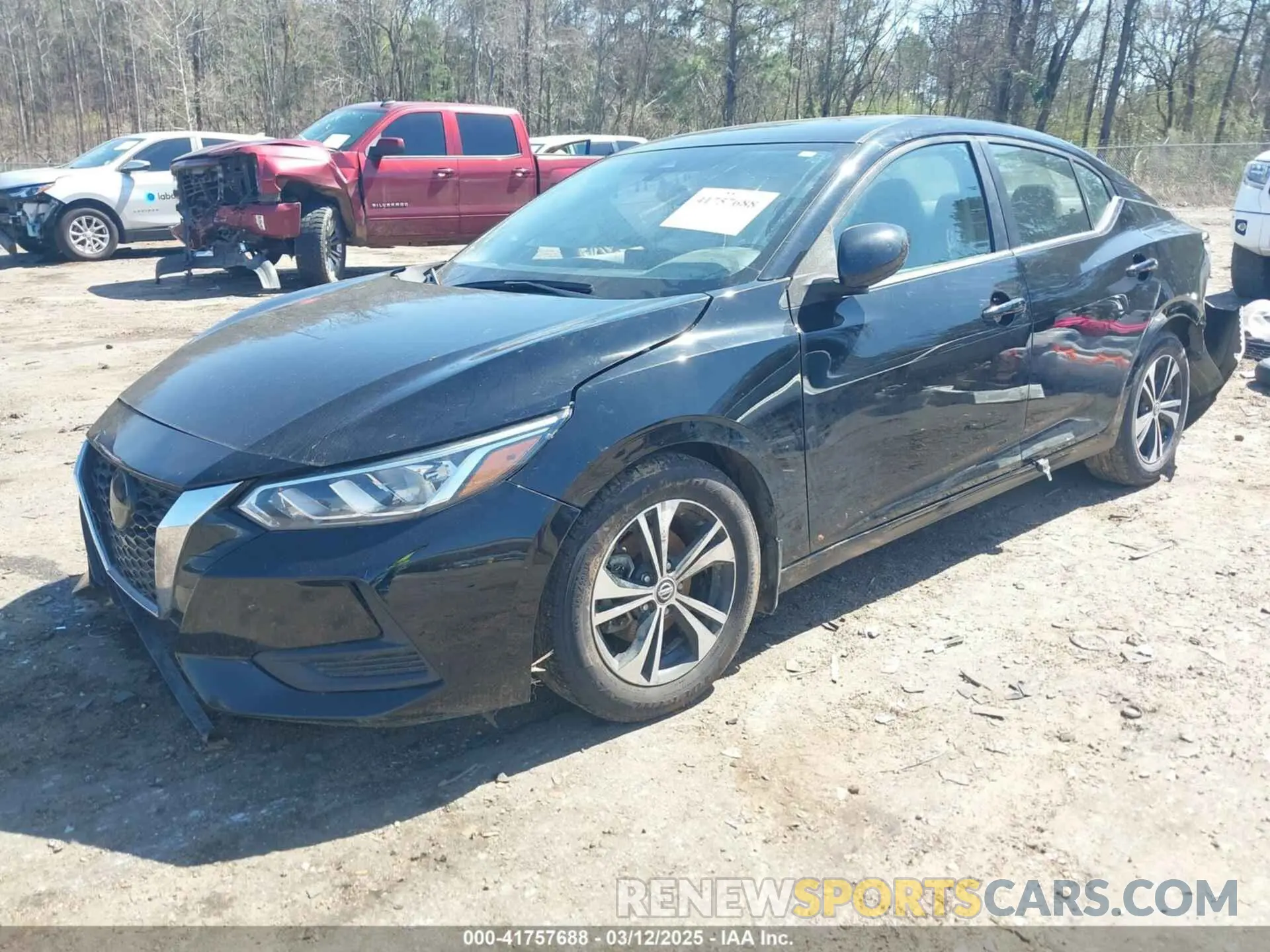 2 Photograph of a damaged car 3N1AB8CV0NY258331 NISSAN SENTRA 2022