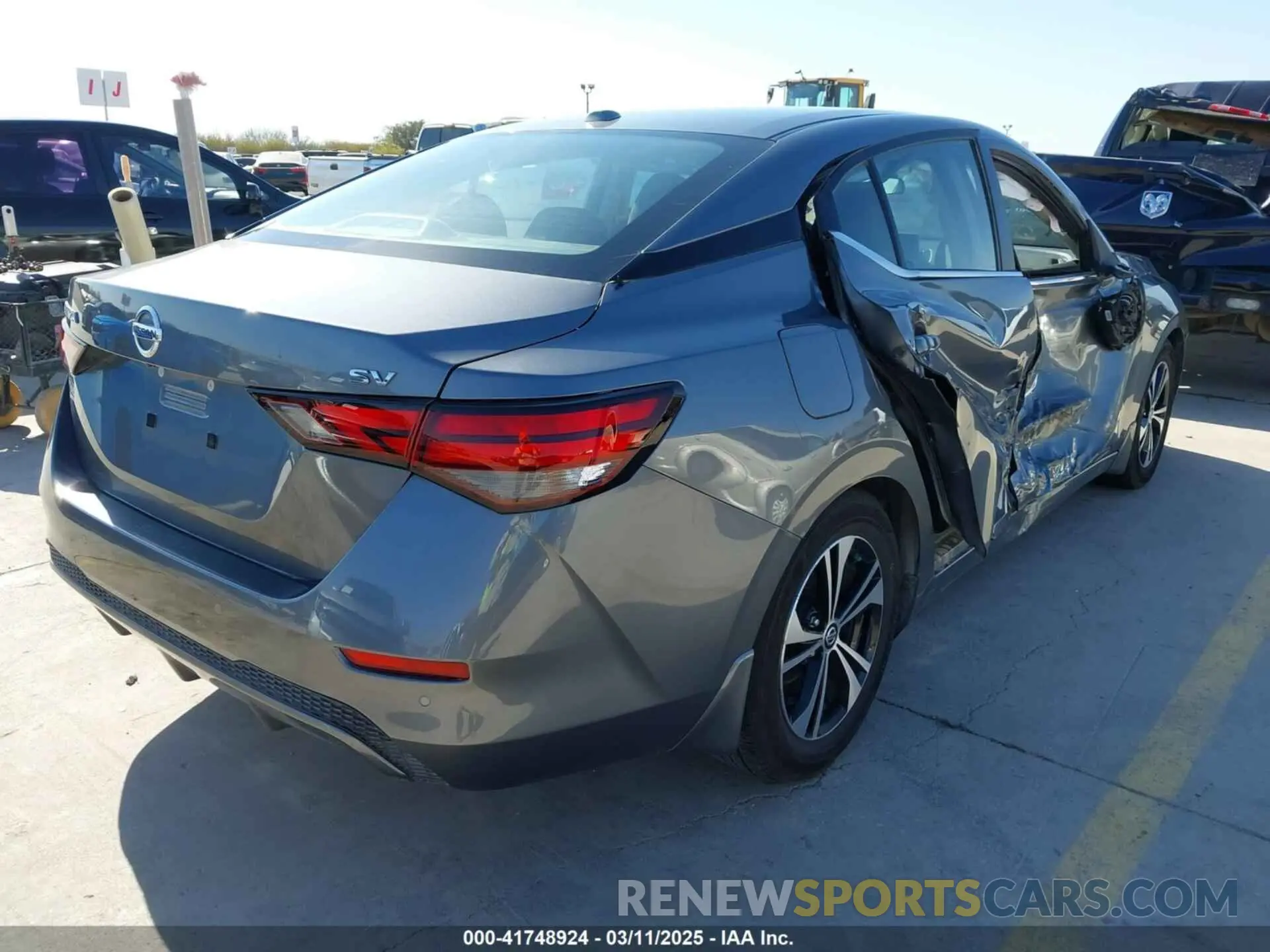 4 Photograph of a damaged car 3N1AB8CV0NY291779 NISSAN SENTRA 2022