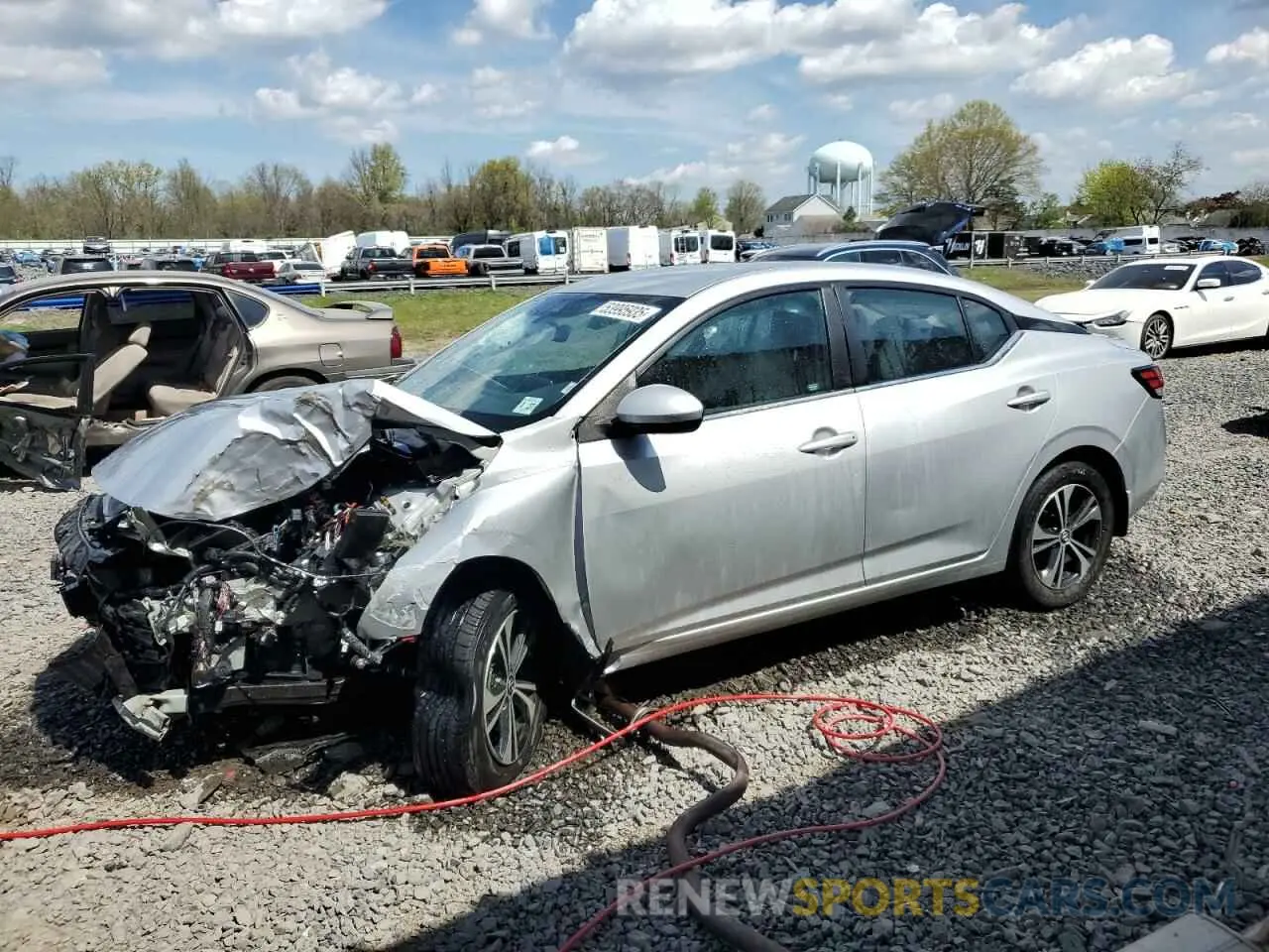 1 Photograph of a damaged car 3N1AB8CV1NY209512 NISSAN SENTRA 2022