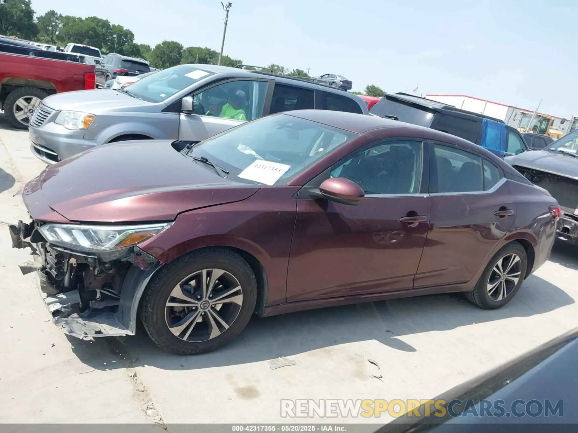 14 Фотография поврежденного автомобиля 3N1AB8CV1NY218534 NISSAN SENTRA 2022
