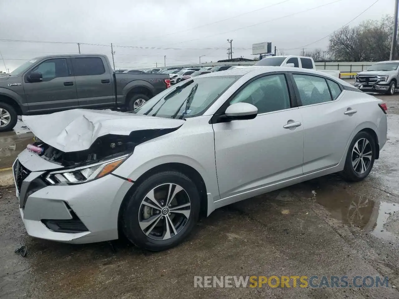 1 Photograph of a damaged car 3N1AB8CV1NY229095 NISSAN SENTRA 2022