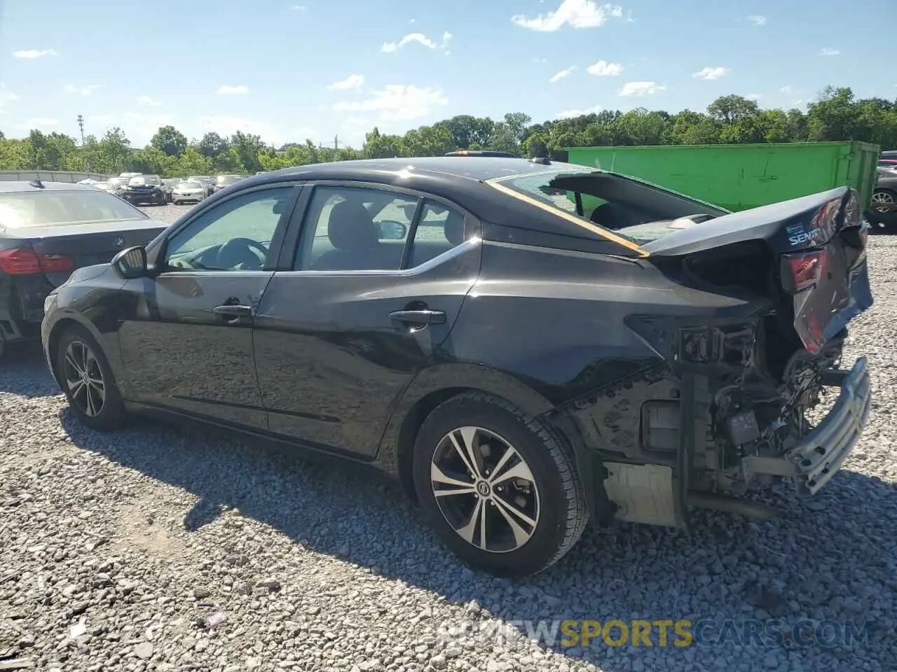 2 Photograph of a damaged car 3N1AB8CV1NY268107 NISSAN SENTRA 2022